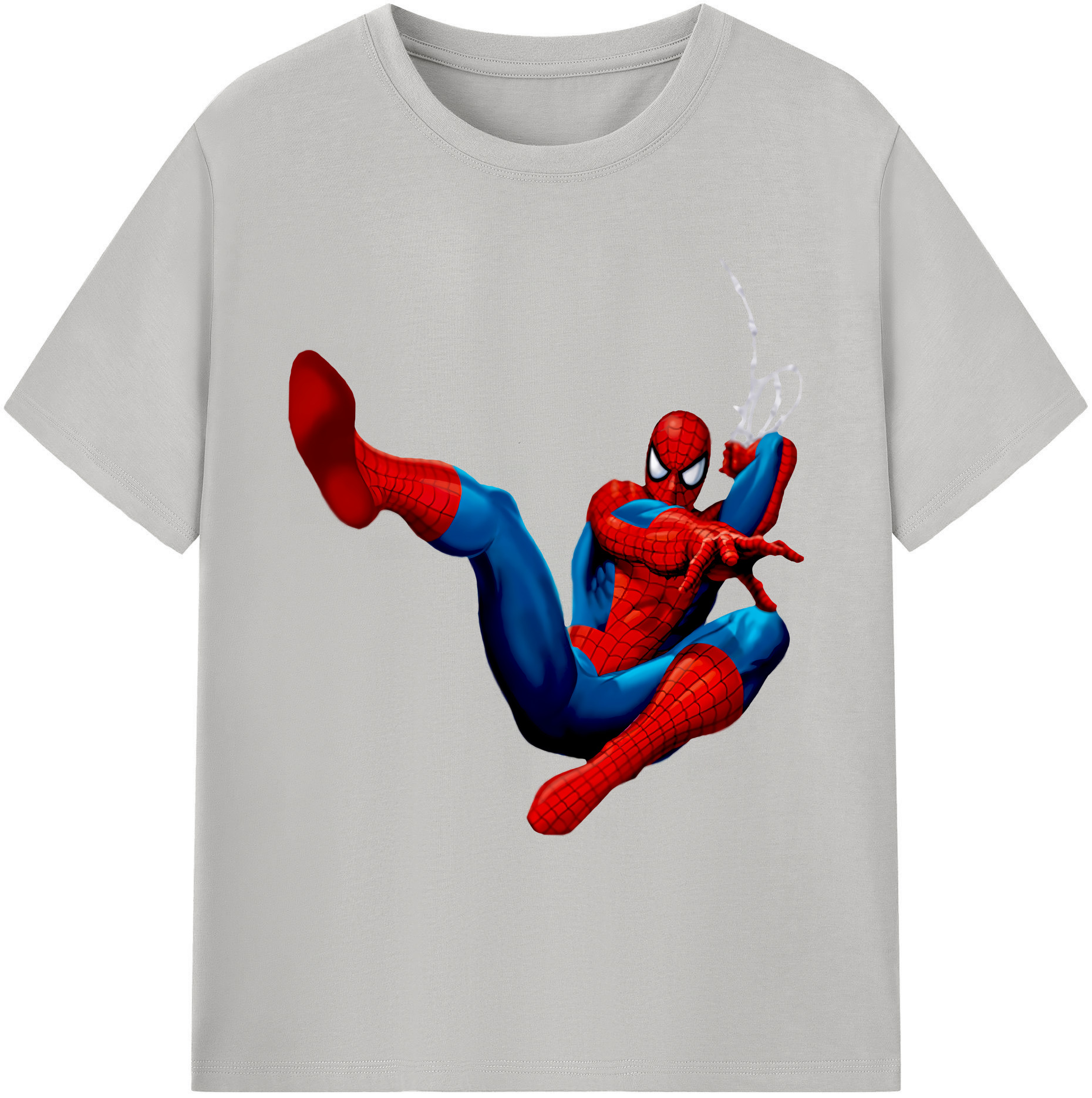 （画像用） Spider Man スパイダーマン 綿100％ メンズ半袖Tシャツ｜肌触りやわらか＆通気性