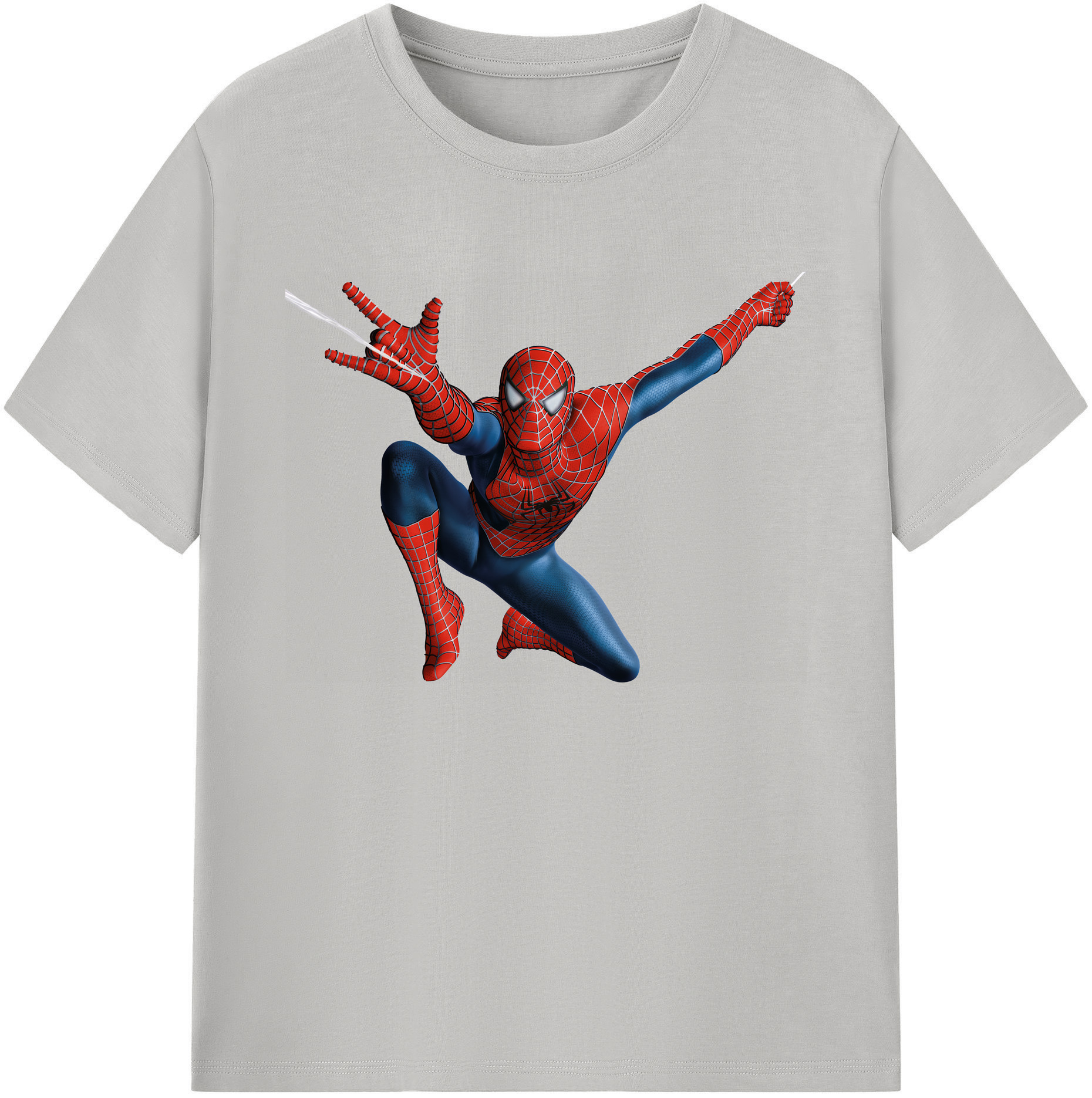 （画像用） Spider Man スパイダーマン 綿100％ メンズ半袖Tシャツ｜肌触りやわらか＆通気性