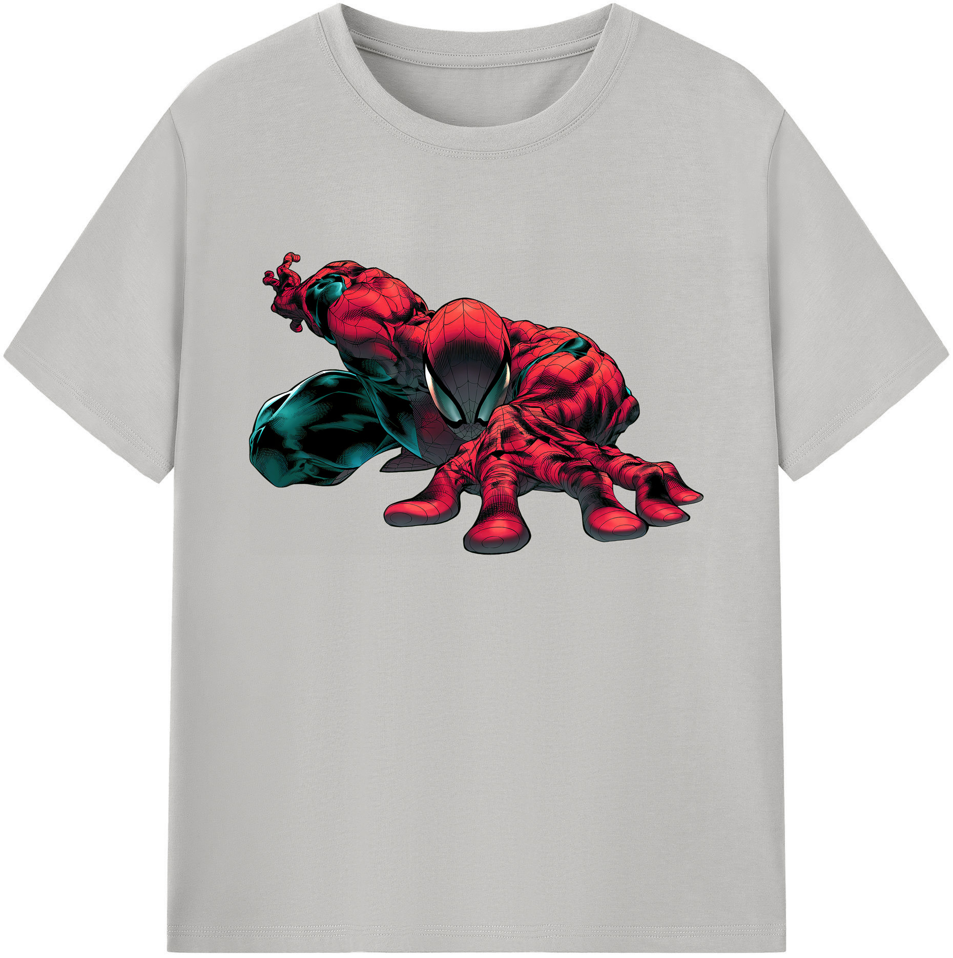 （画像用） Spider Man スパイダーマン 綿100％ メンズ半袖Tシャツ｜肌触りやわらか＆通気性
