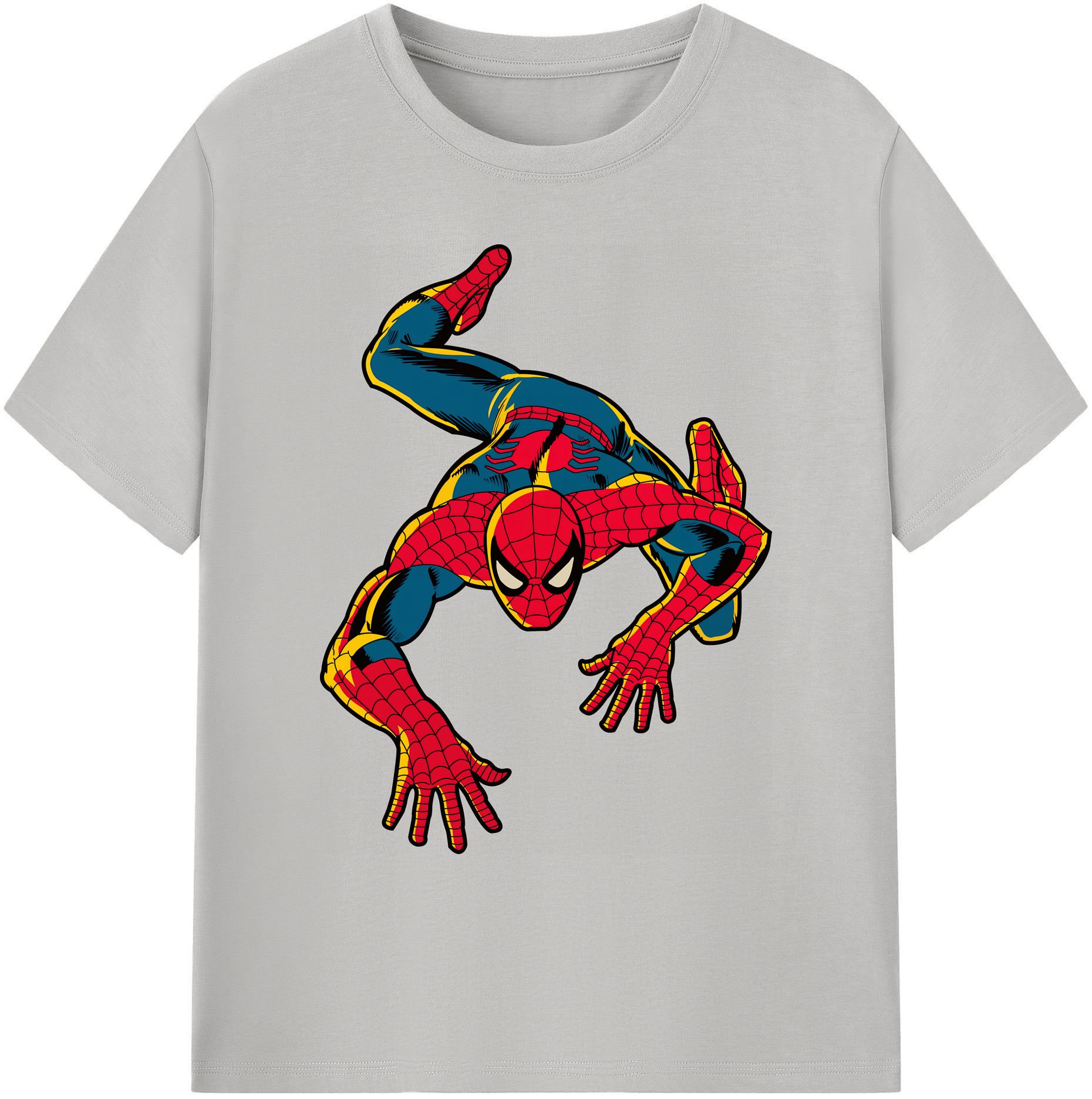 （画像用） Spider Man スパイダーマン 綿100％ メンズ半袖Tシャツ｜肌触りやわらか＆通気性