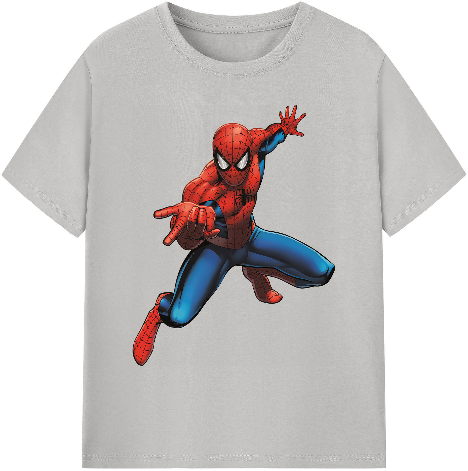（画像用） Spider Man スパイダーマン 綿100％ メンズ半袖Tシャツ｜肌触りやわらか＆通気性