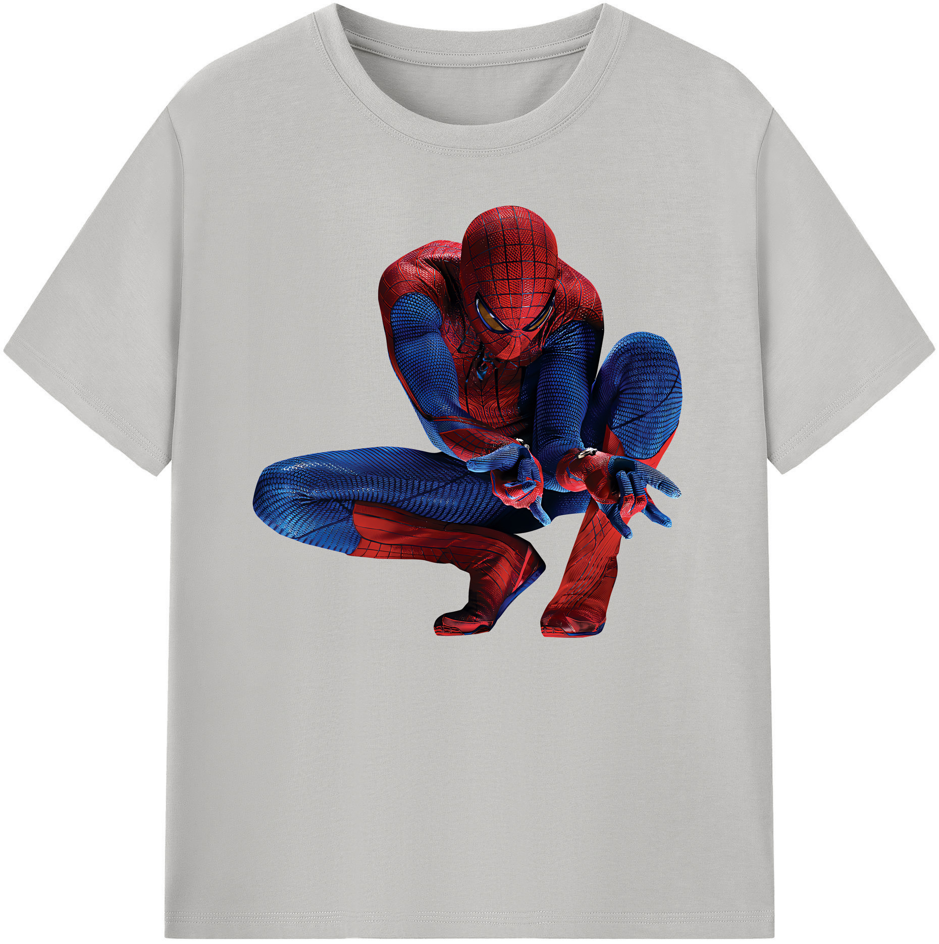 （画像用） Spider Man スパイダーマン 綿100％ メンズ半袖Tシャツ｜肌触りやわらか＆通気性