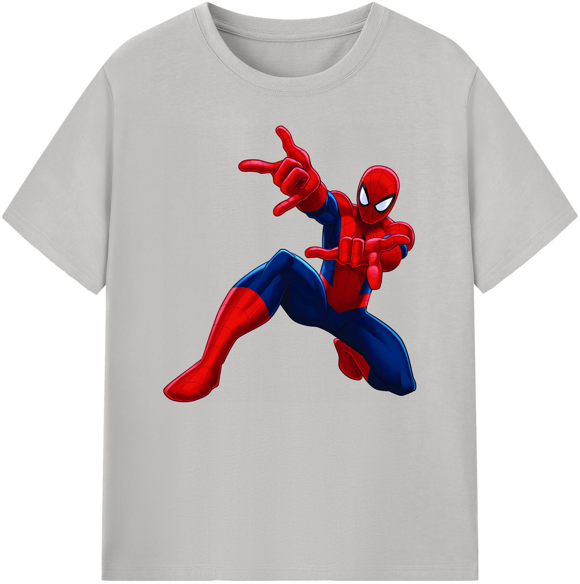 （画像用） Spider Man スパイダーマン 綿100％ メンズ半袖Tシャツ｜肌触りやわらか＆通気性