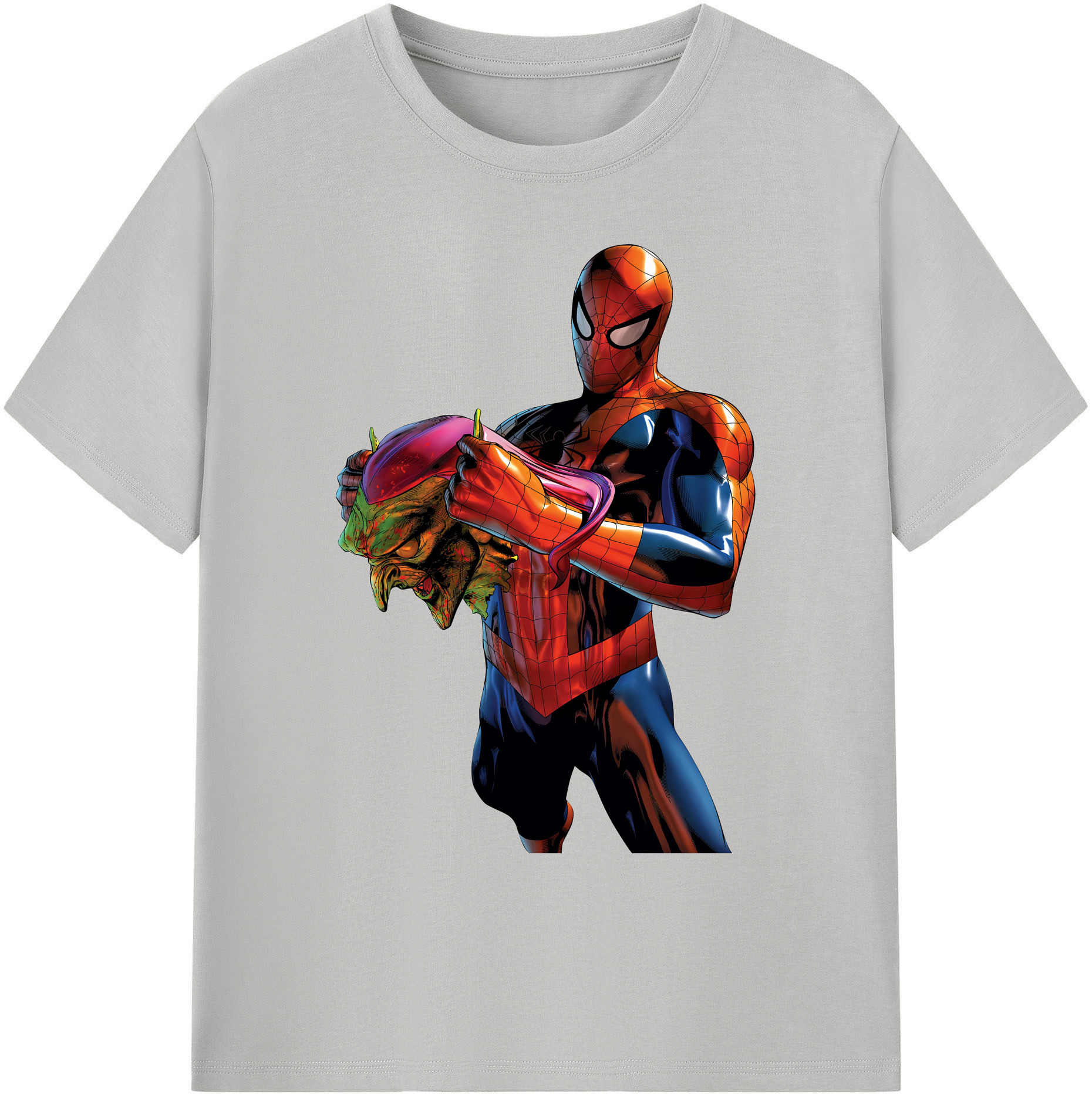 （画像用） Spider Man スパイダーマン 綿100％ メンズ半袖Tシャツ｜肌触りやわらか＆通気性