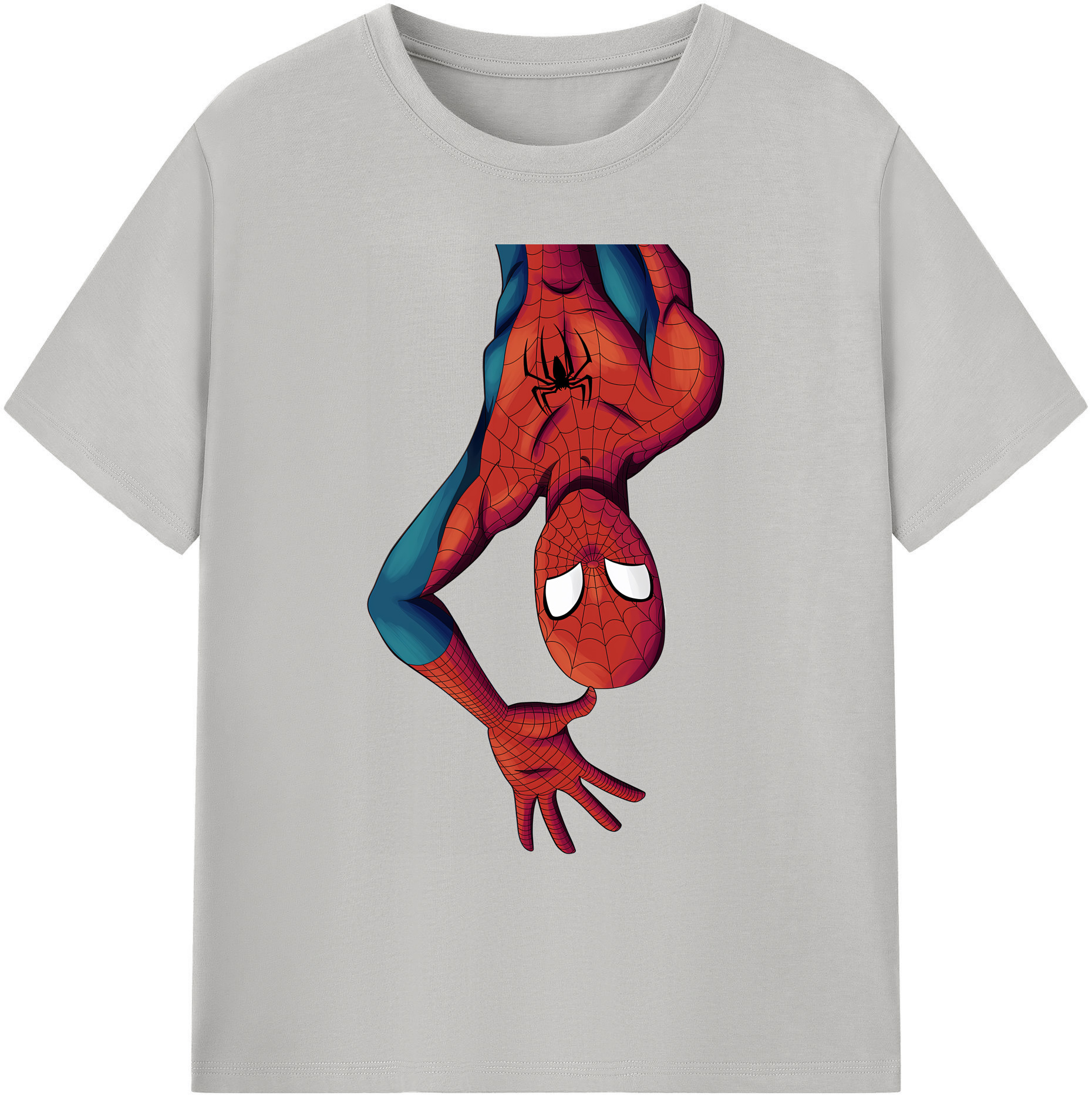 （画像用） Spider Man スパイダーマン 綿100％ メンズ半袖Tシャツ｜肌触りやわらか＆通気性