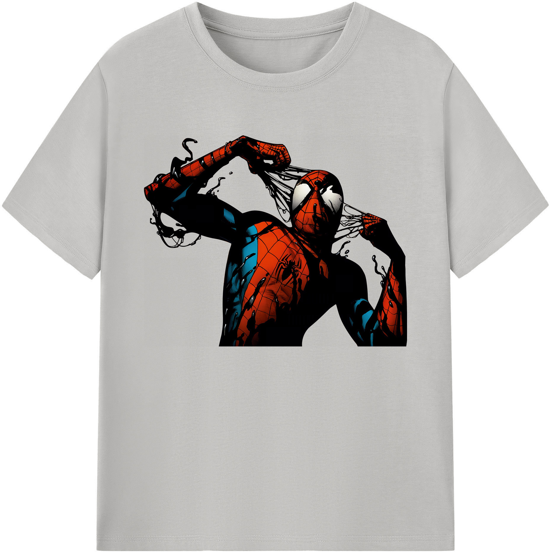 （画像用） Spider Man スパイダーマン 綿100％ メンズ半袖Tシャツ｜肌触りやわらか＆通気性