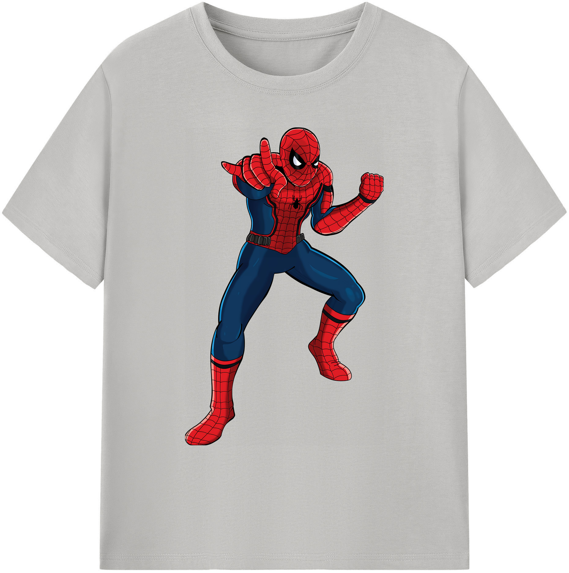 （画像用） Spider Man スパイダーマン 綿100％ メンズ半袖Tシャツ｜肌触りやわらか＆通気性