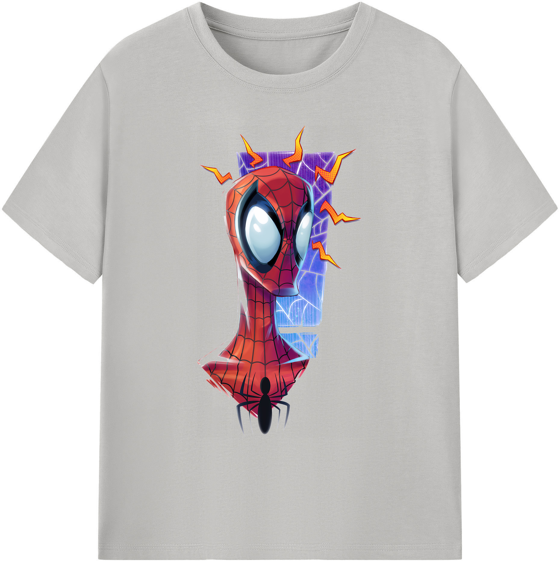 （画像用） Spider Man スパイダーマン 綿100％ メンズ半袖Tシャツ｜肌触りやわらか＆通気性