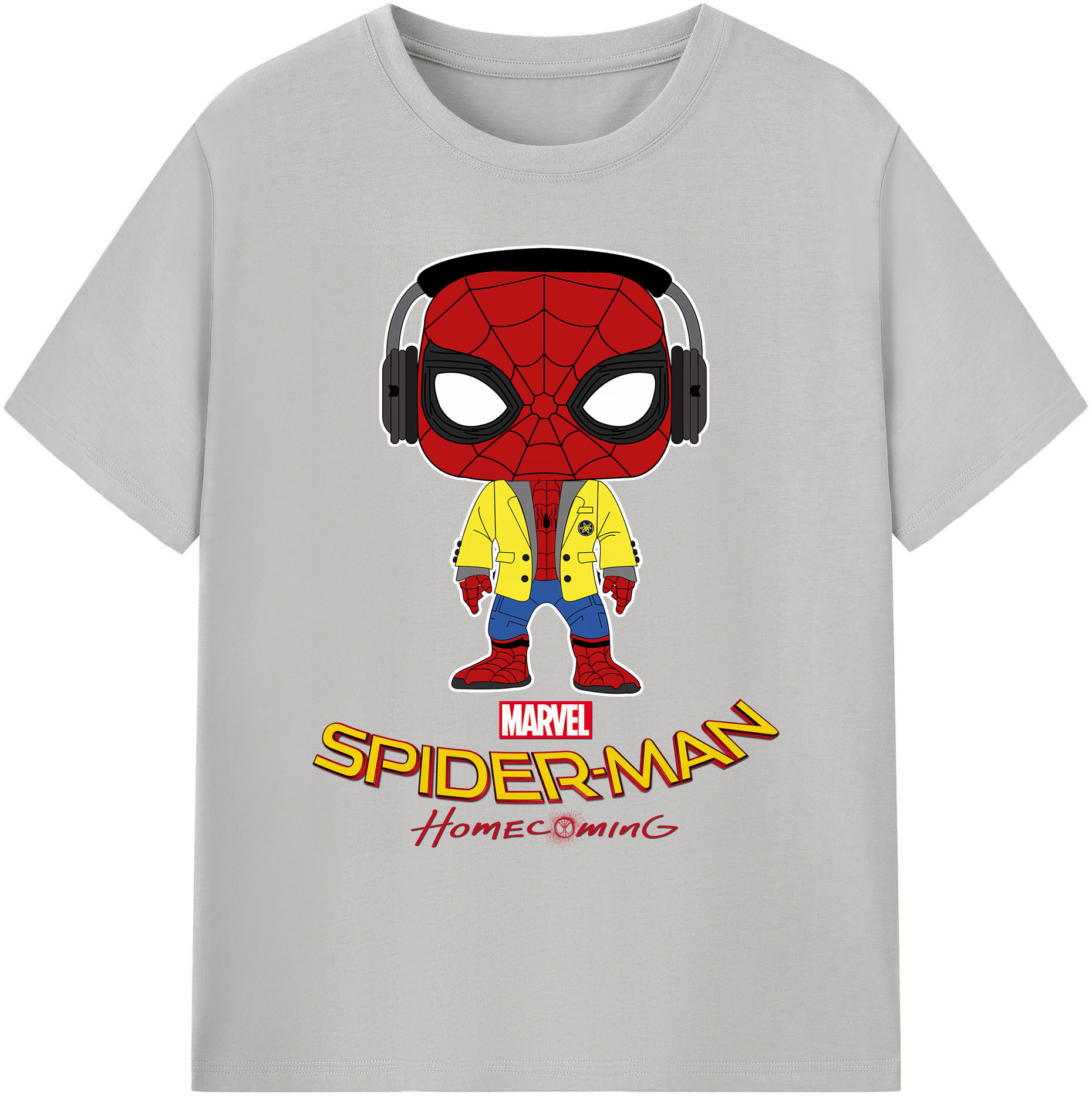 （画像用） Spider Man スパイダーマン 綿100％ メンズ半袖Tシャツ｜肌触りやわらか＆通気性