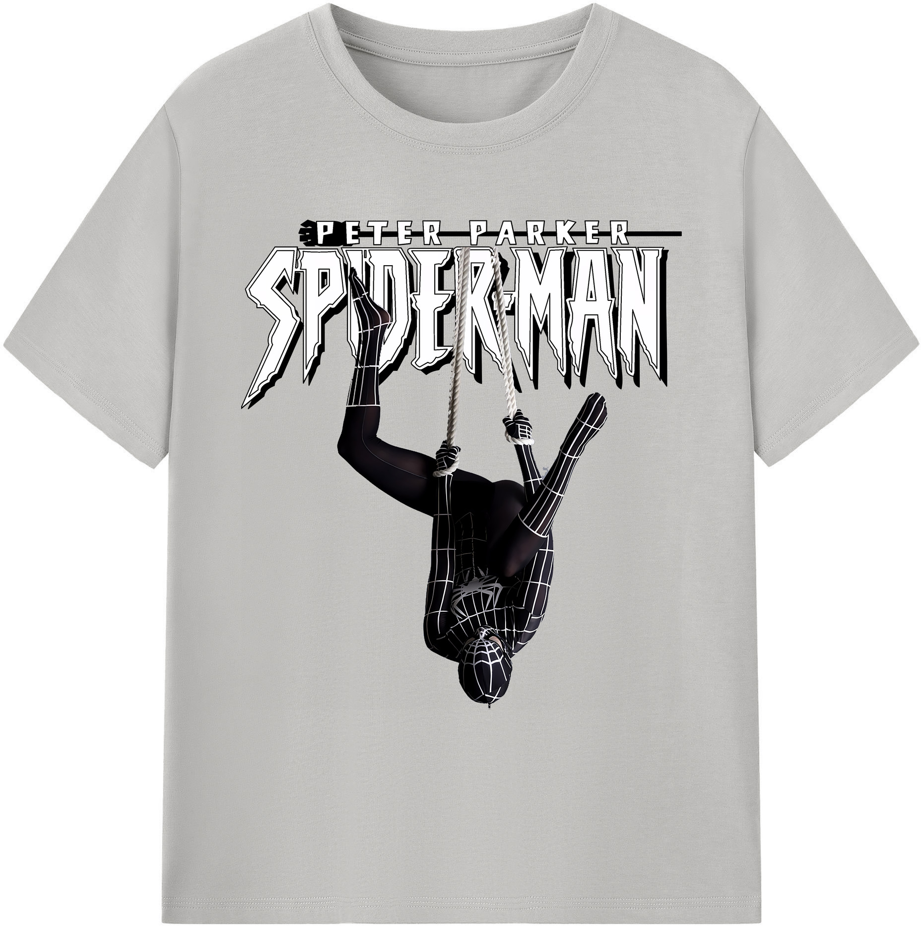 （画像用） Spider Man スパイダーマン 綿100％ メンズ半袖Tシャツ｜肌触りやわらか＆通気性