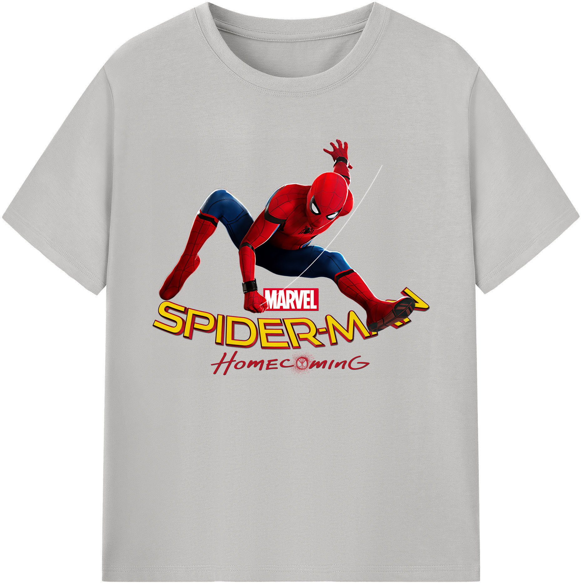 （画像用） Spider Man スパイダーマン 綿100％ メンズ半袖Tシャツ｜肌触りやわらか＆通気性