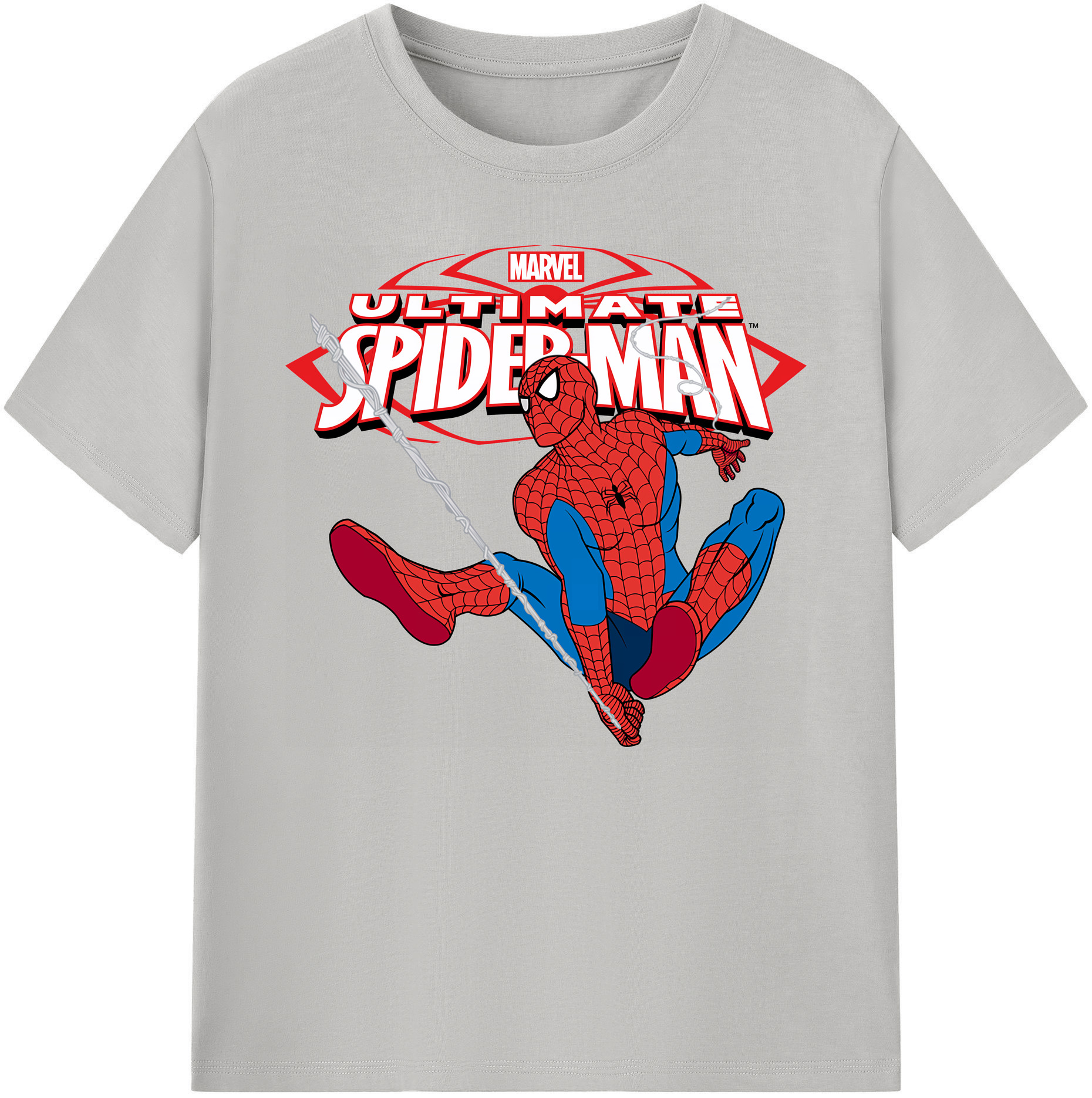 （画像用） Spider Man スパイダーマン 綿100％ メンズ半袖Tシャツ｜肌触りやわらか＆通気性