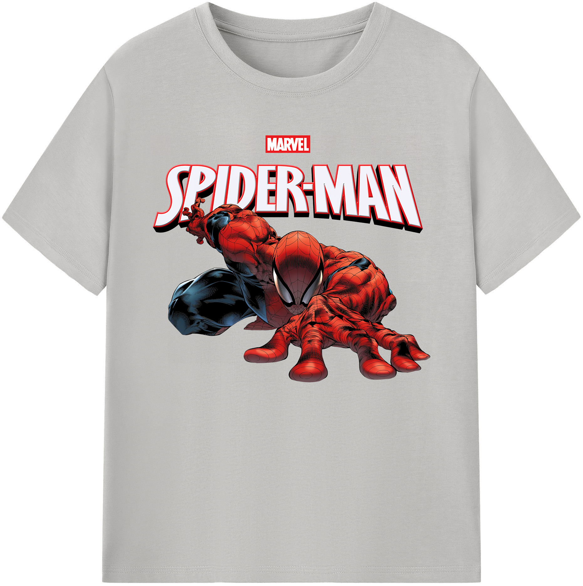 （画像用） Spider Man スパイダーマン 綿100％ メンズ半袖Tシャツ｜肌触りやわらか＆通気性