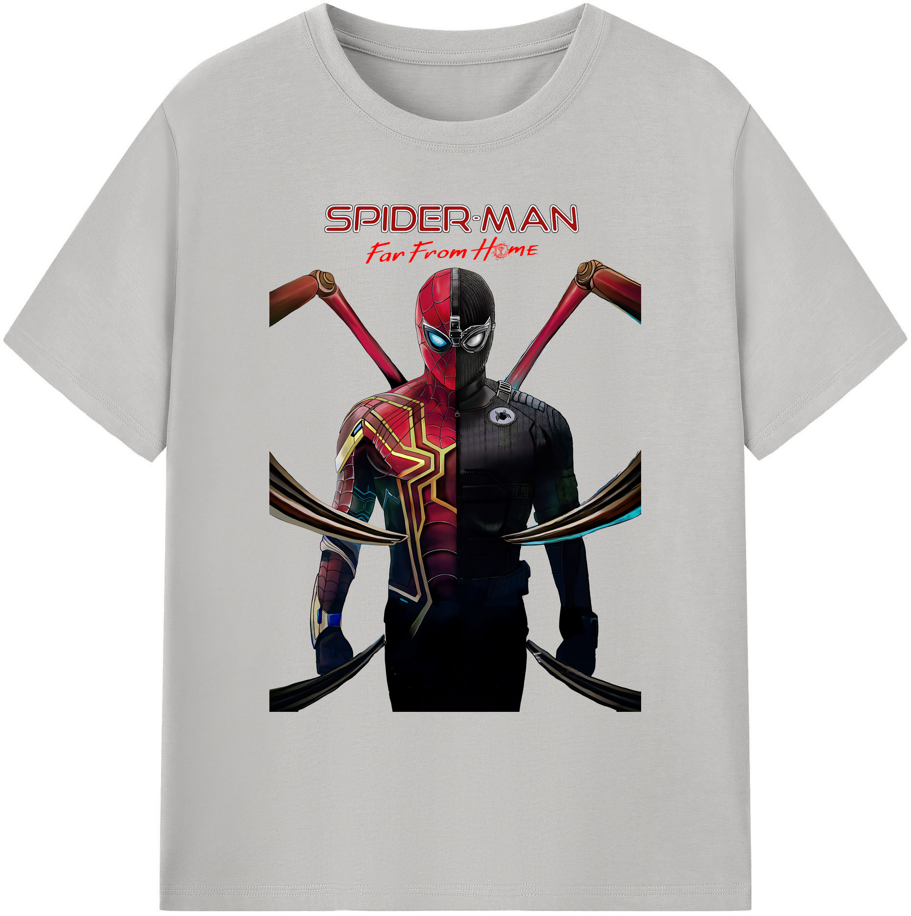 （画像用） Spider Man スパイダーマン 綿100％ メンズ半袖Tシャツ｜肌触りやわらか＆通気性