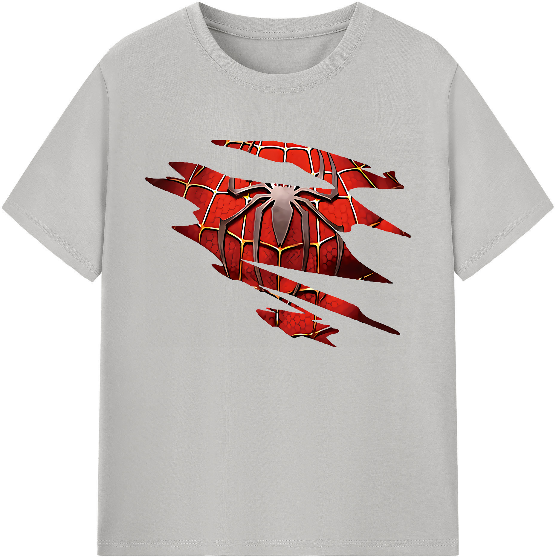 （画像用） Spider Man スパイダーマン 綿100％ メンズ半袖Tシャツ｜肌触りやわらか＆通気性