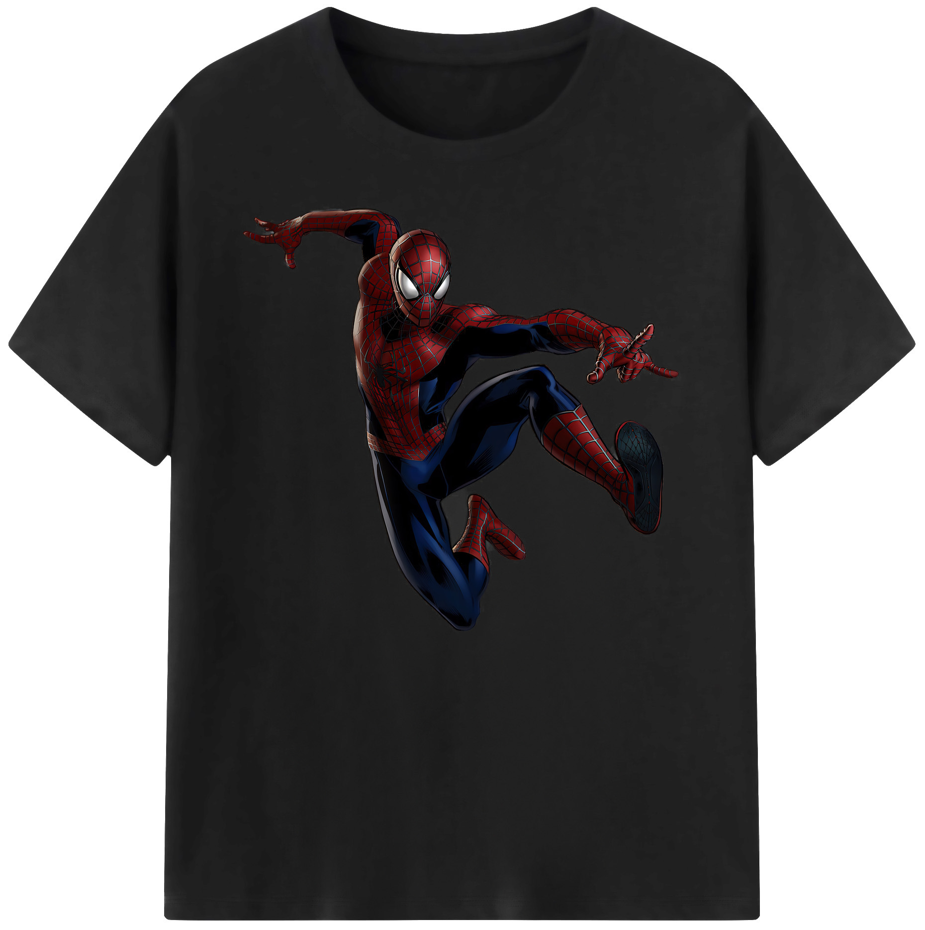 （画像用） Spider Man スパイダーマン 綿100％ メンズ半袖Tシャツ｜肌触りやわらか＆通気性