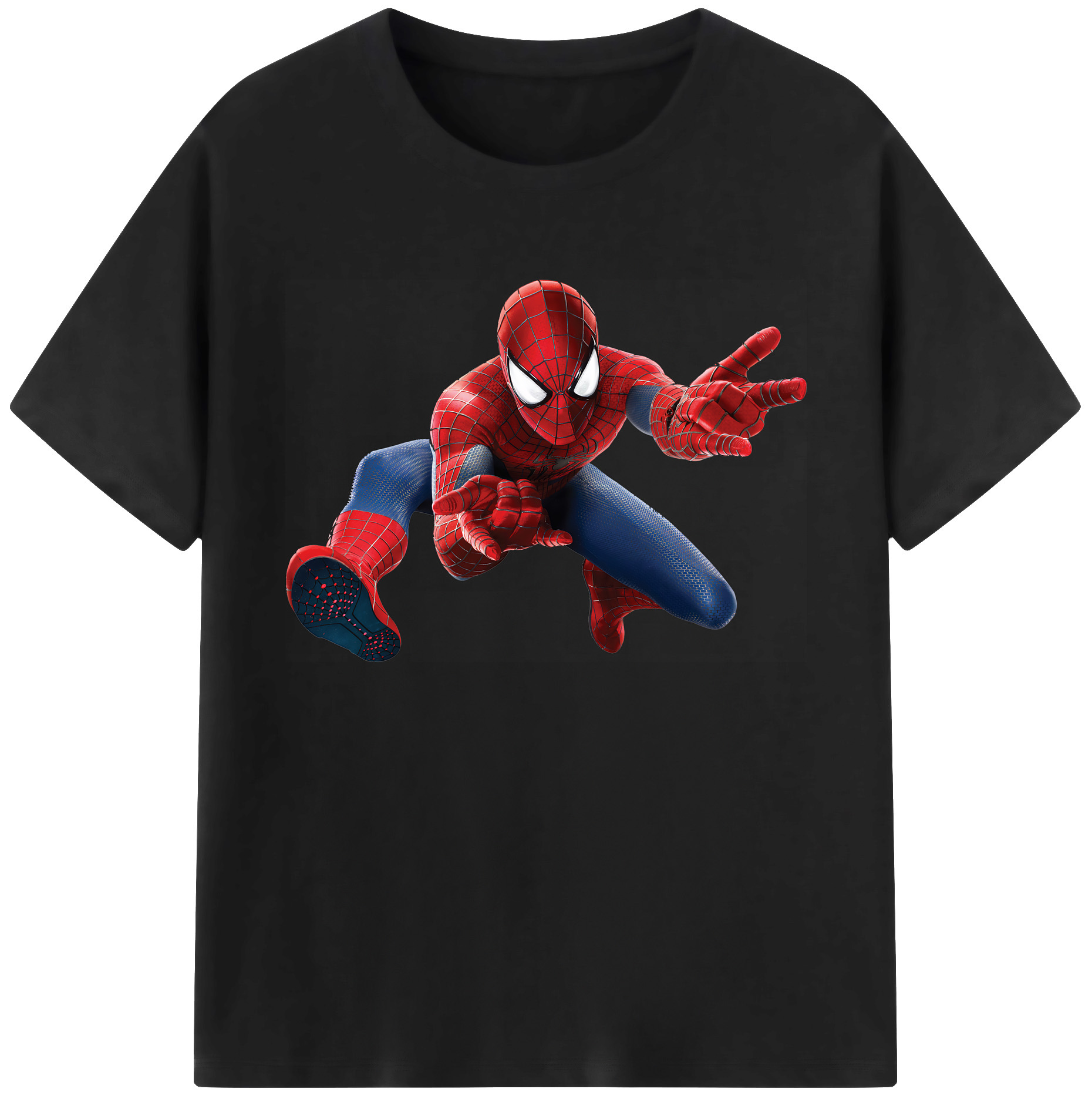 （画像用） Spider Man スパイダーマン 綿100％ メンズ半袖Tシャツ｜肌触りやわらか＆通気性