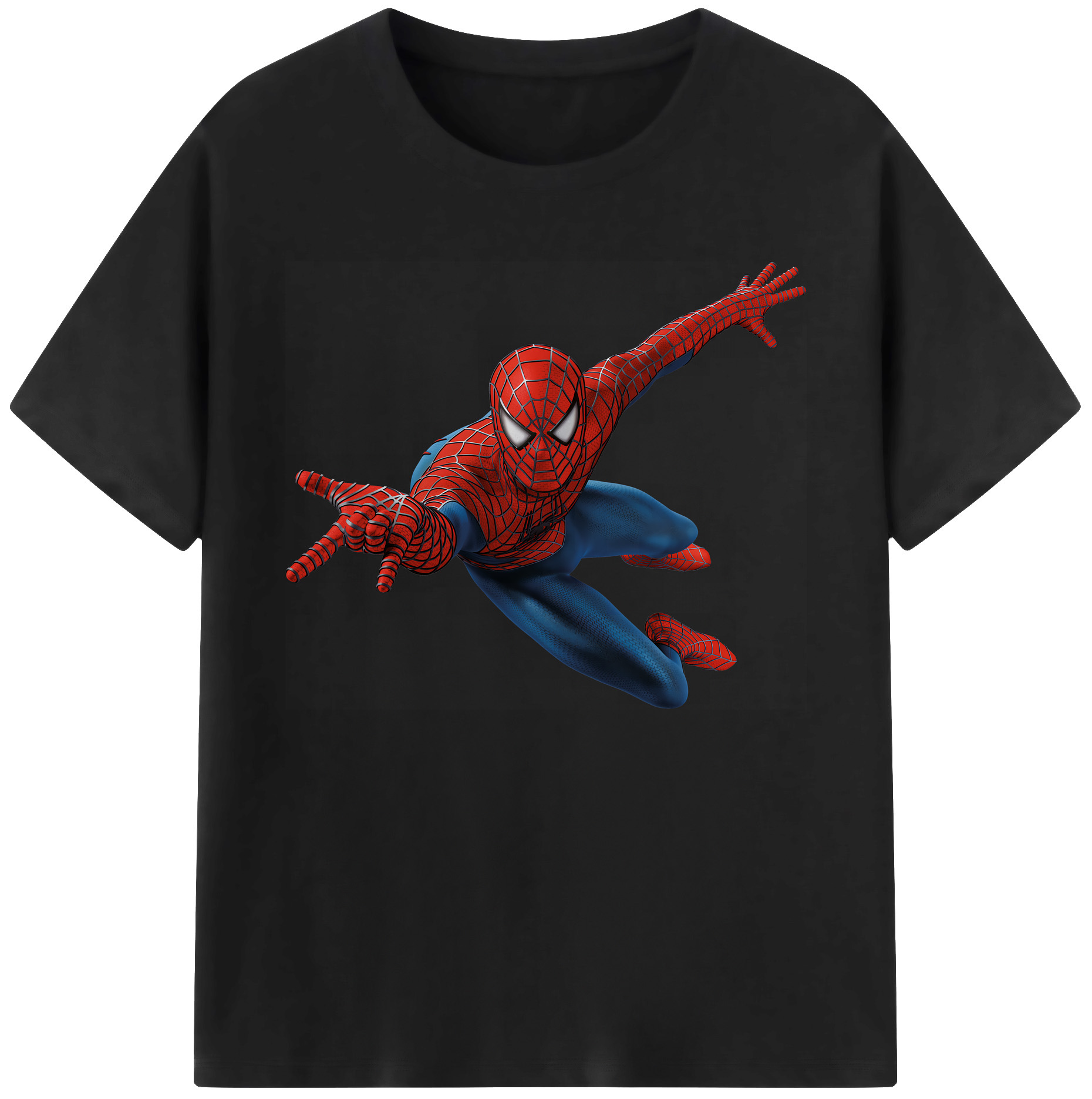 （画像用） Spider Man スパイダーマン 綿100％ メンズ半袖Tシャツ｜肌触りやわらか＆通気性