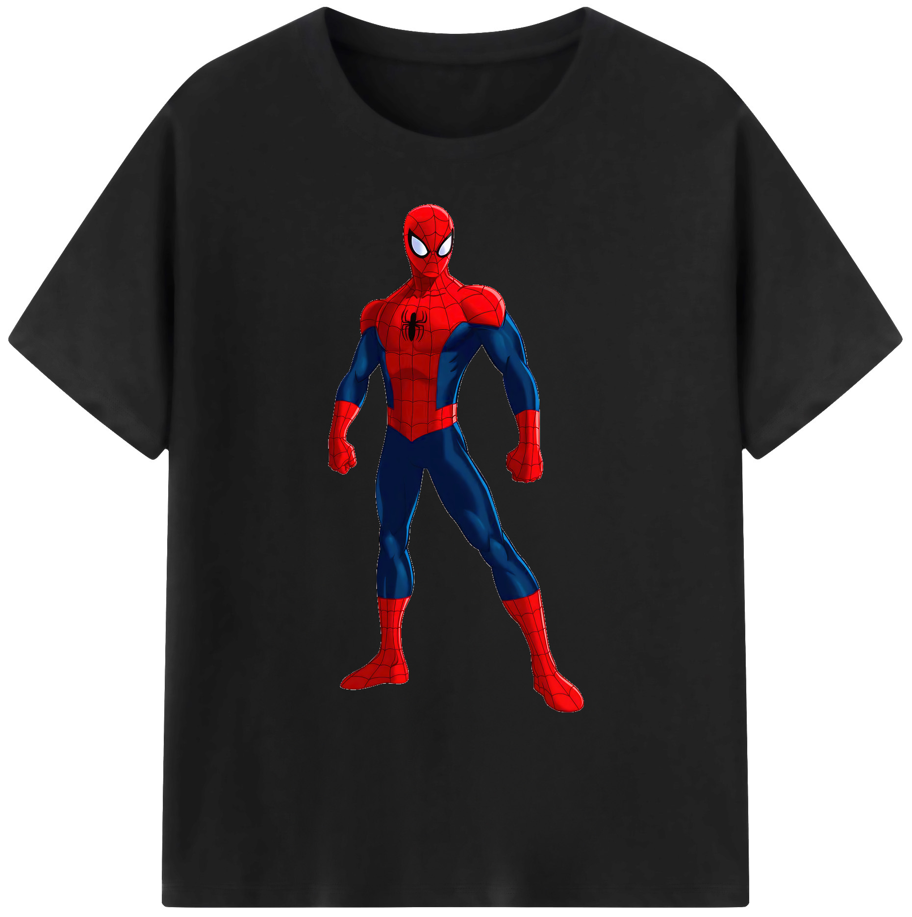 （画像用） Spider Man スパイダーマン 綿100％ メンズ半袖Tシャツ｜肌触りやわらか＆通気性