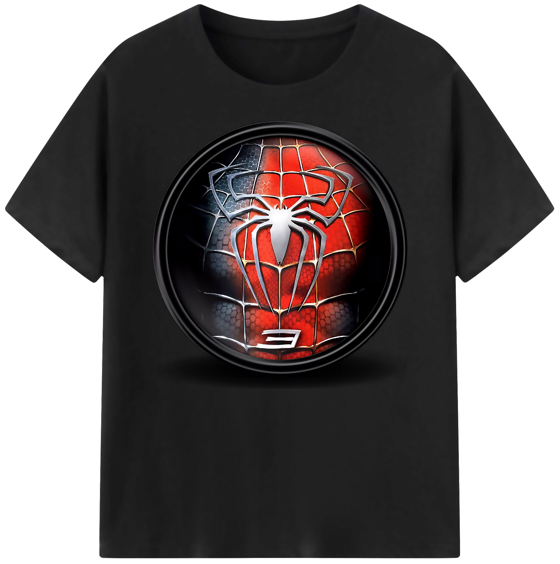 （画像用） Spider Man スパイダーマン 綿100％ メンズ半袖Tシャツ｜肌触りやわらか＆通気性