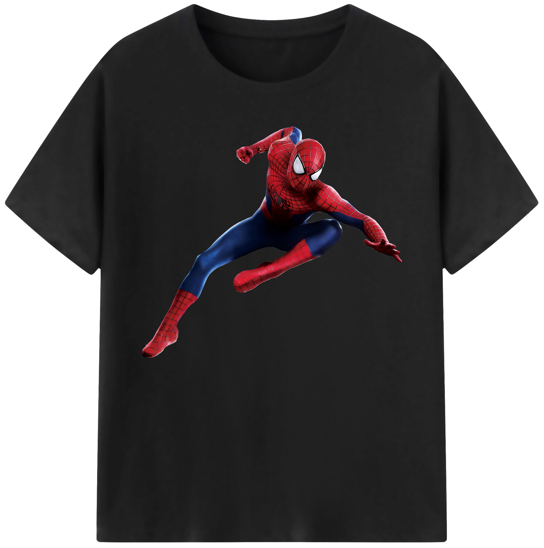 （画像用） Spider Man スパイダーマン 綿100％ メンズ半袖Tシャツ｜肌触りやわらか＆通気性