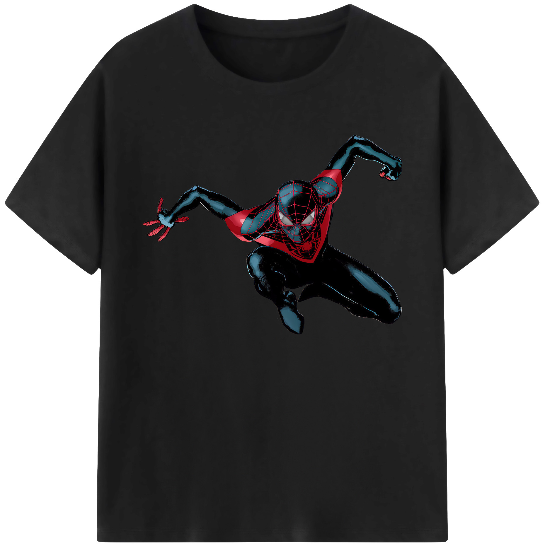 （画像用） Spider Man スパイダーマン 綿100％ メンズ半袖Tシャツ｜肌触りやわらか＆通気性