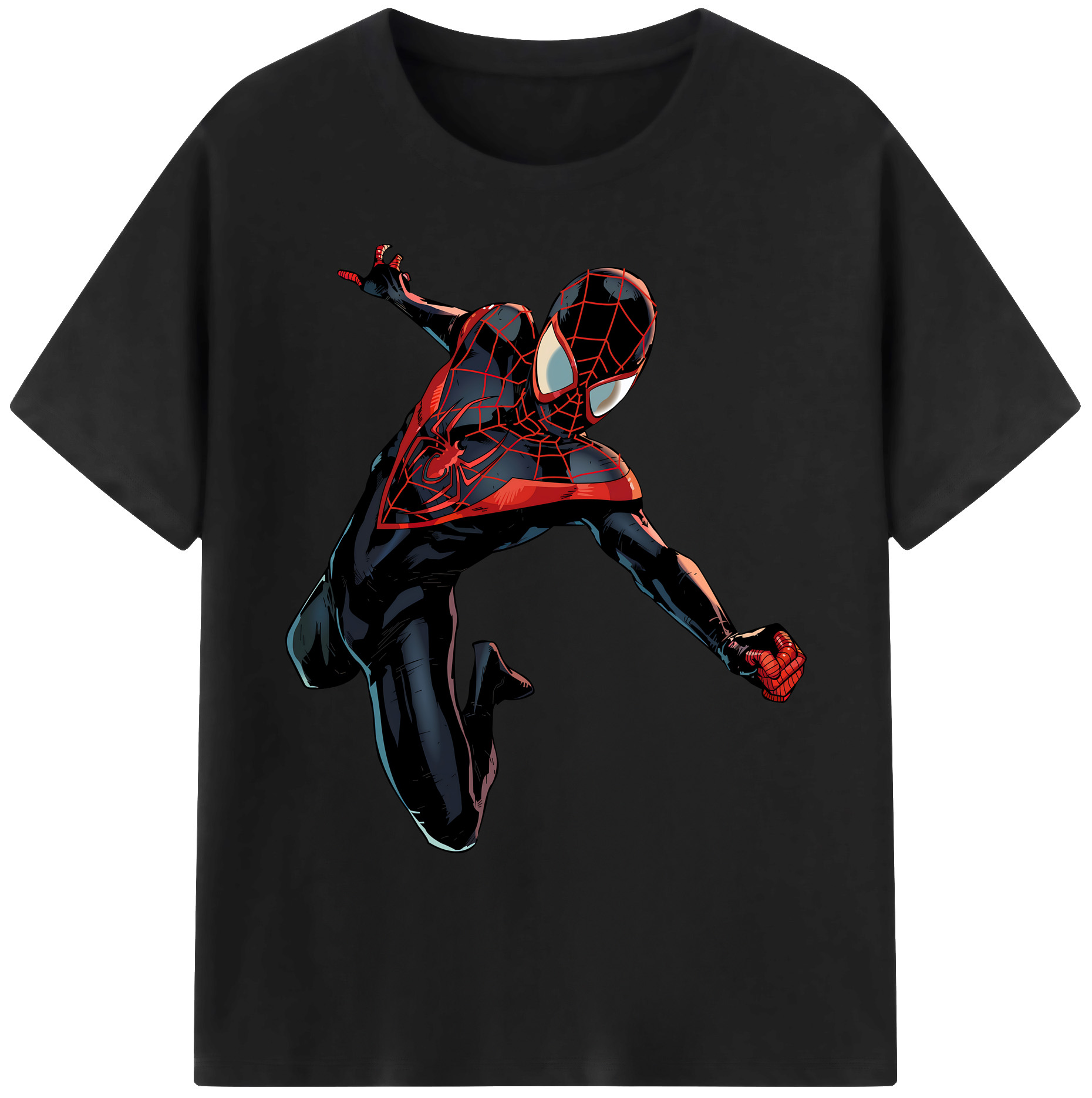 （画像用） Spider Man スパイダーマン 綿100％ メンズ半袖Tシャツ｜肌触りやわらか＆通気性