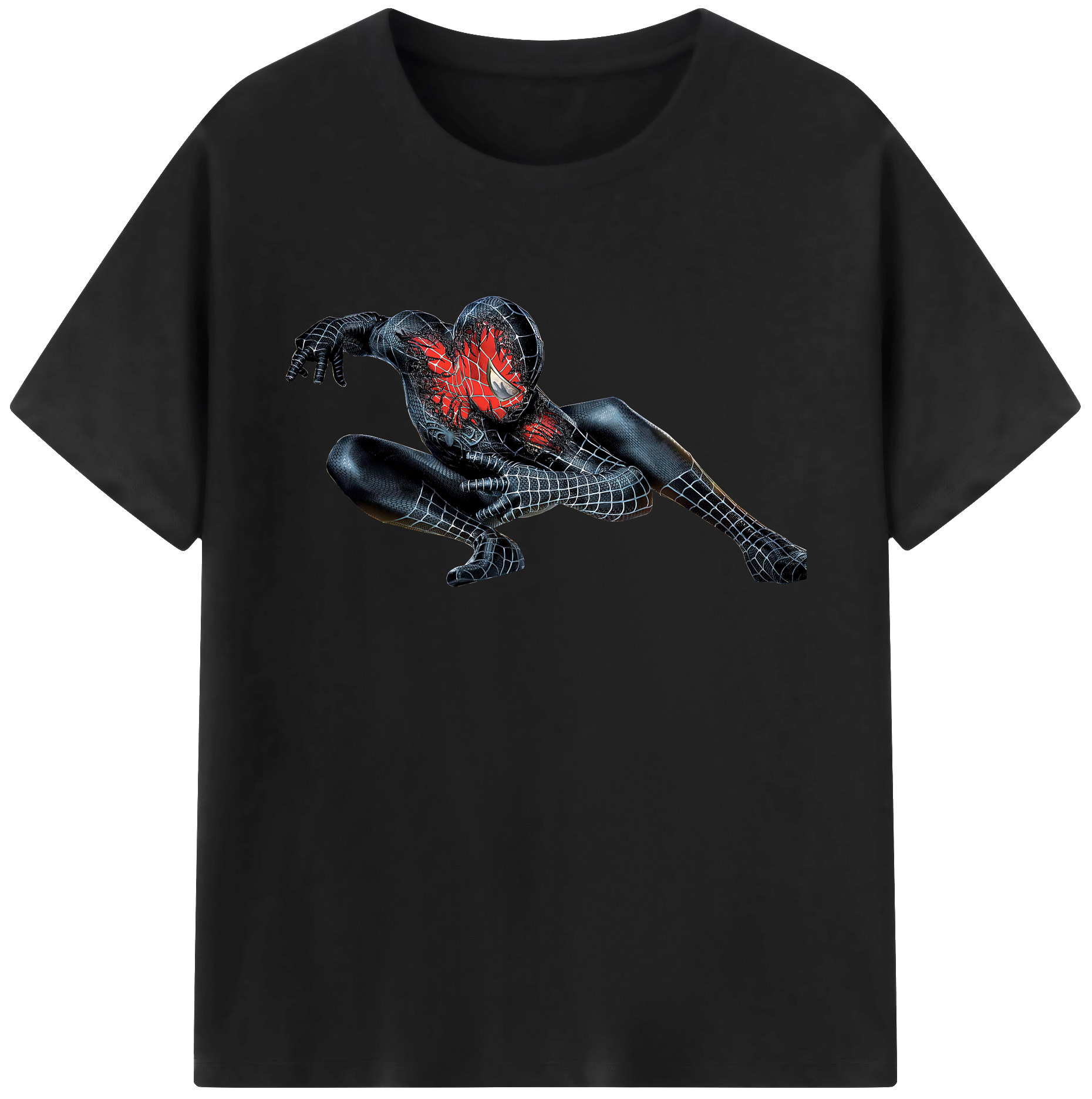 （画像用） Spider Man スパイダーマン 綿100％ メンズ半袖Tシャツ｜肌触りやわらか＆通気性