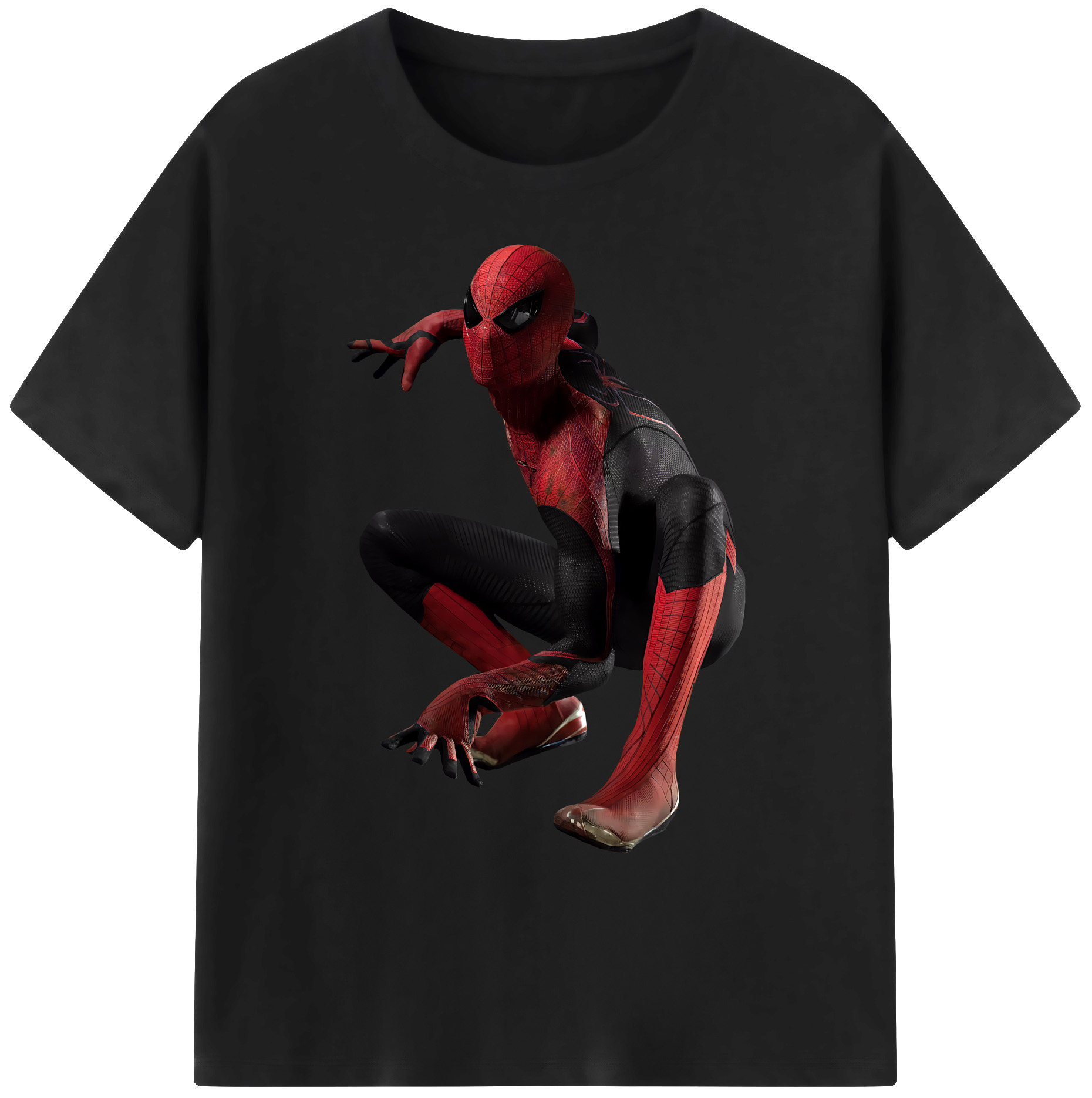 （画像用） Spider Man スパイダーマン 綿100％ メンズ半袖Tシャツ｜肌触りやわらか＆通気性