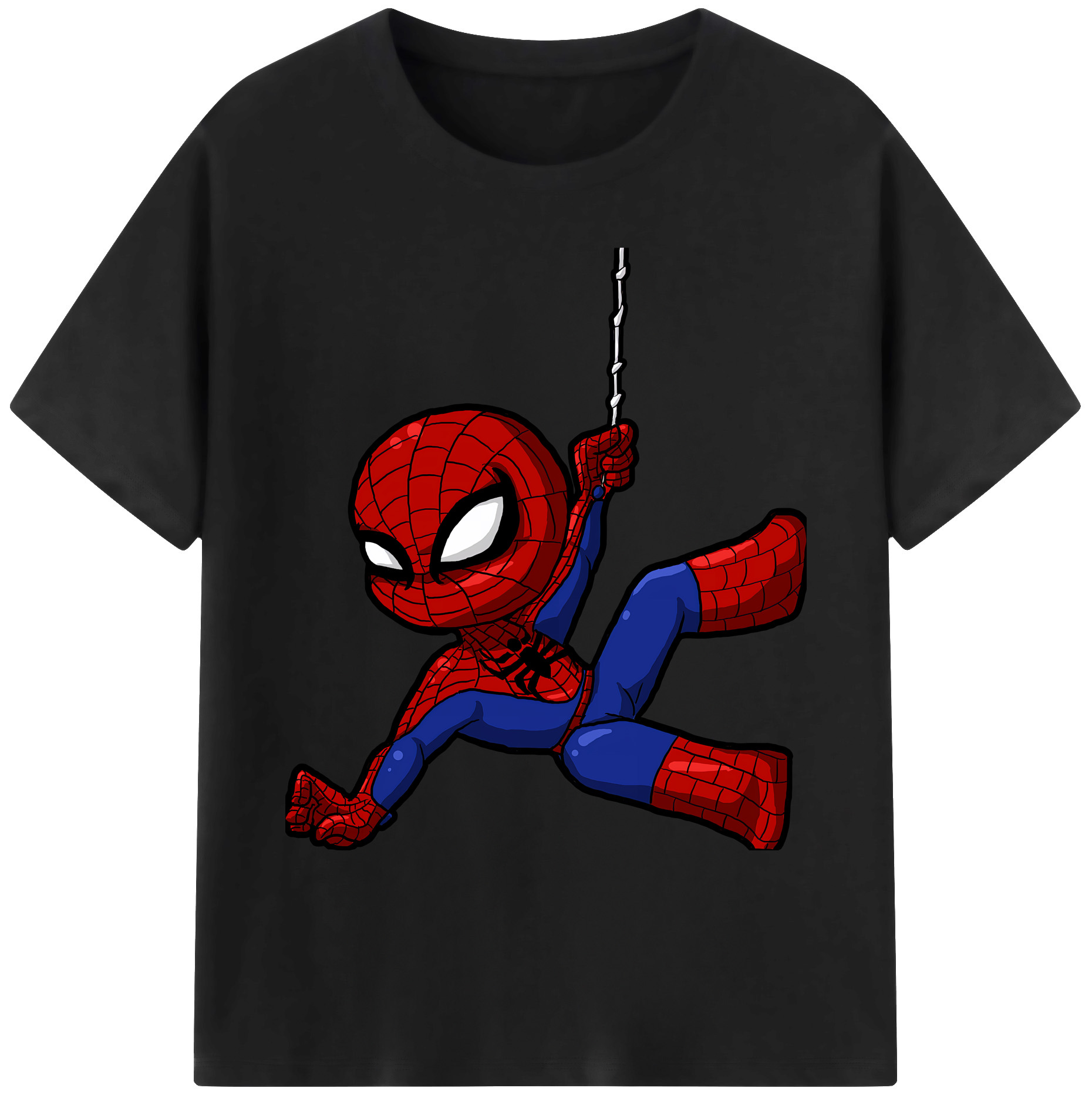 （画像用） Spider Man スパイダーマン 綿100％ メンズ半袖Tシャツ｜肌触りやわらか＆通気性