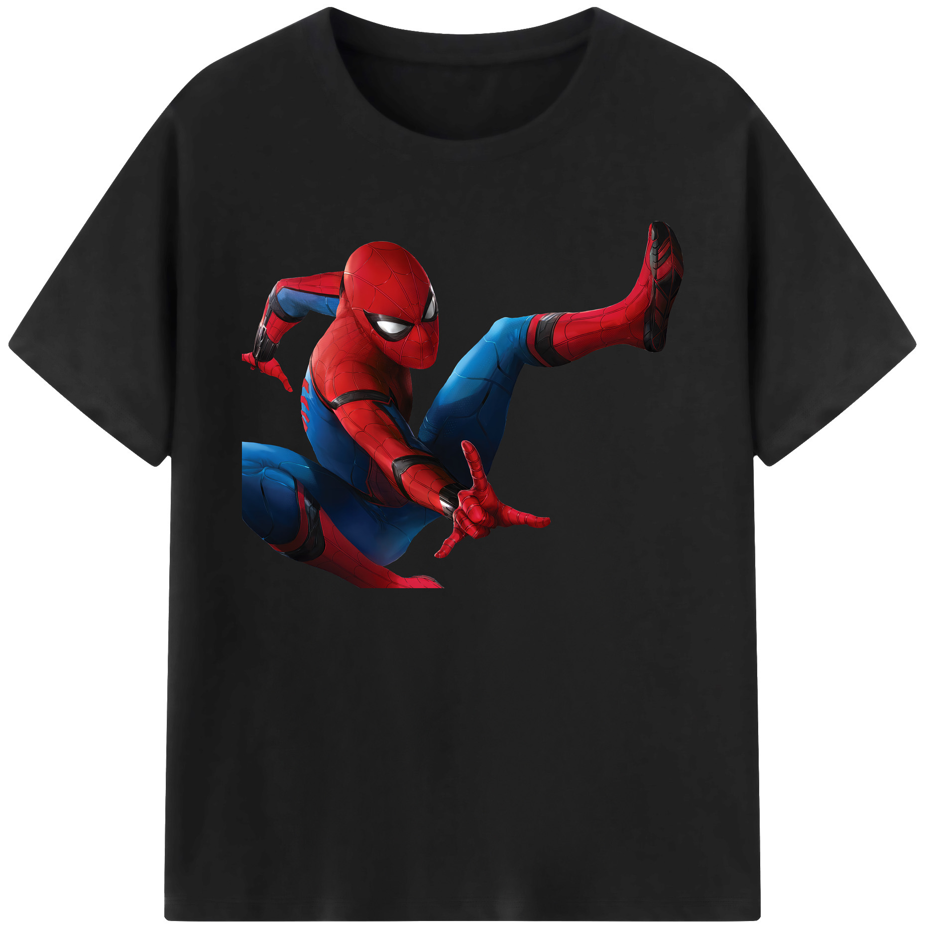 （画像用） Spider Man スパイダーマン 綿100％ メンズ半袖Tシャツ｜肌触りやわらか＆通気性