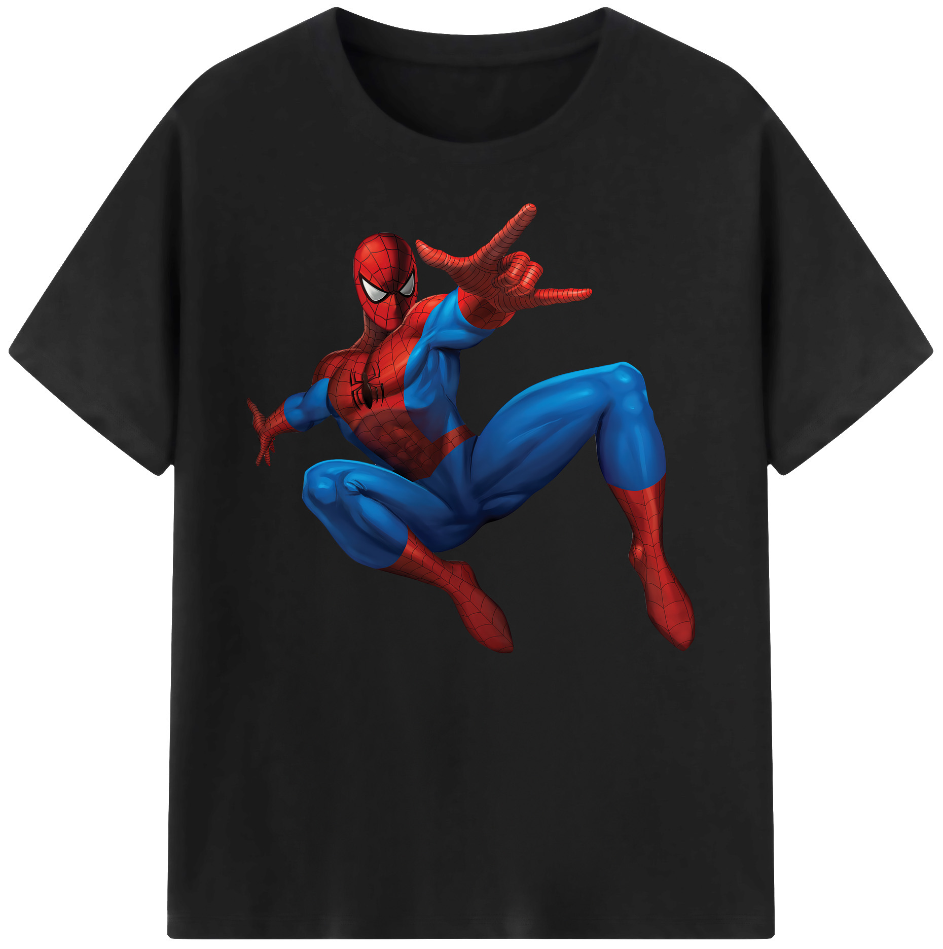 （画像用） Spider Man スパイダーマン 綿100％ メンズ半袖Tシャツ｜肌触りやわらか＆通気性