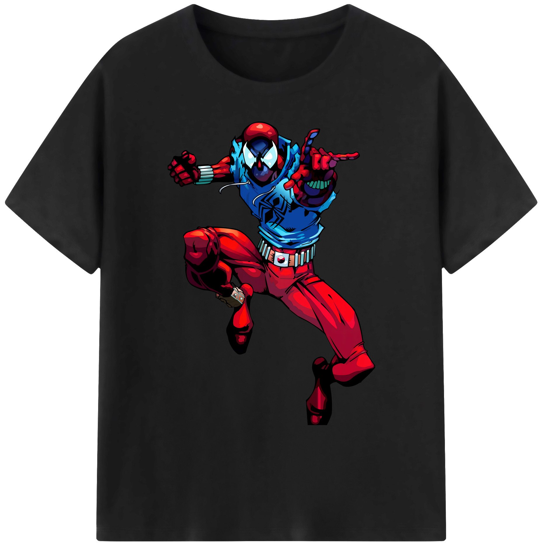 （画像用） Spider Man スパイダーマン 綿100％ メンズ半袖Tシャツ｜肌触りやわらか＆通気性