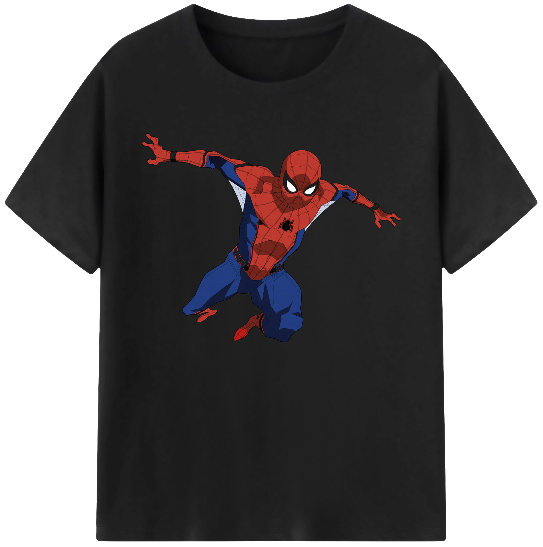（画像用） Spider Man スパイダーマン 綿100％ メンズ半袖Tシャツ｜肌触りやわらか＆通気性