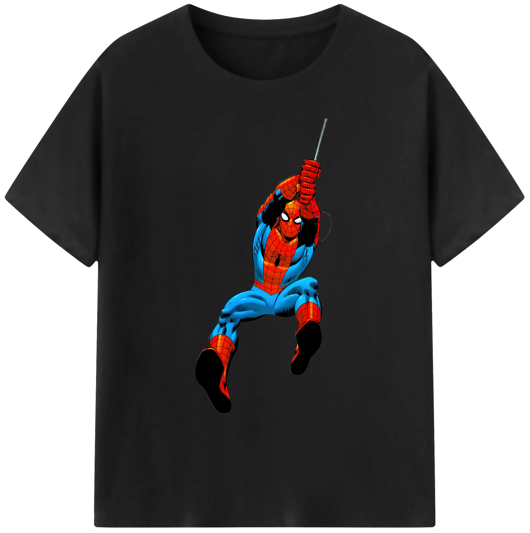 （画像用） Spider Man スパイダーマン 綿100％ メンズ半袖Tシャツ｜肌触りやわらか＆通気性