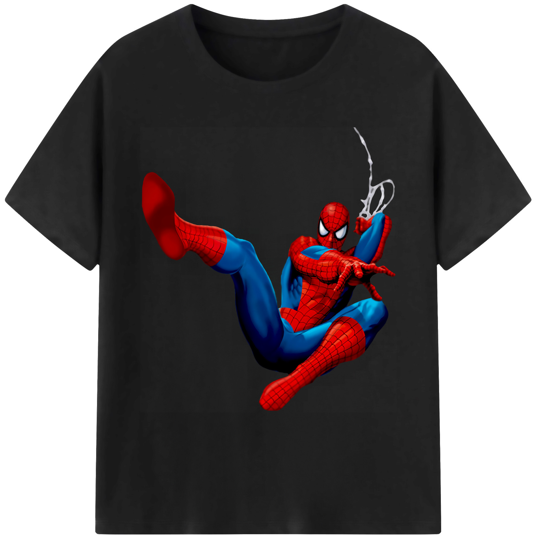 （画像用） Spider Man スパイダーマン 綿100％ メンズ半袖Tシャツ｜肌触りやわらか＆通気性