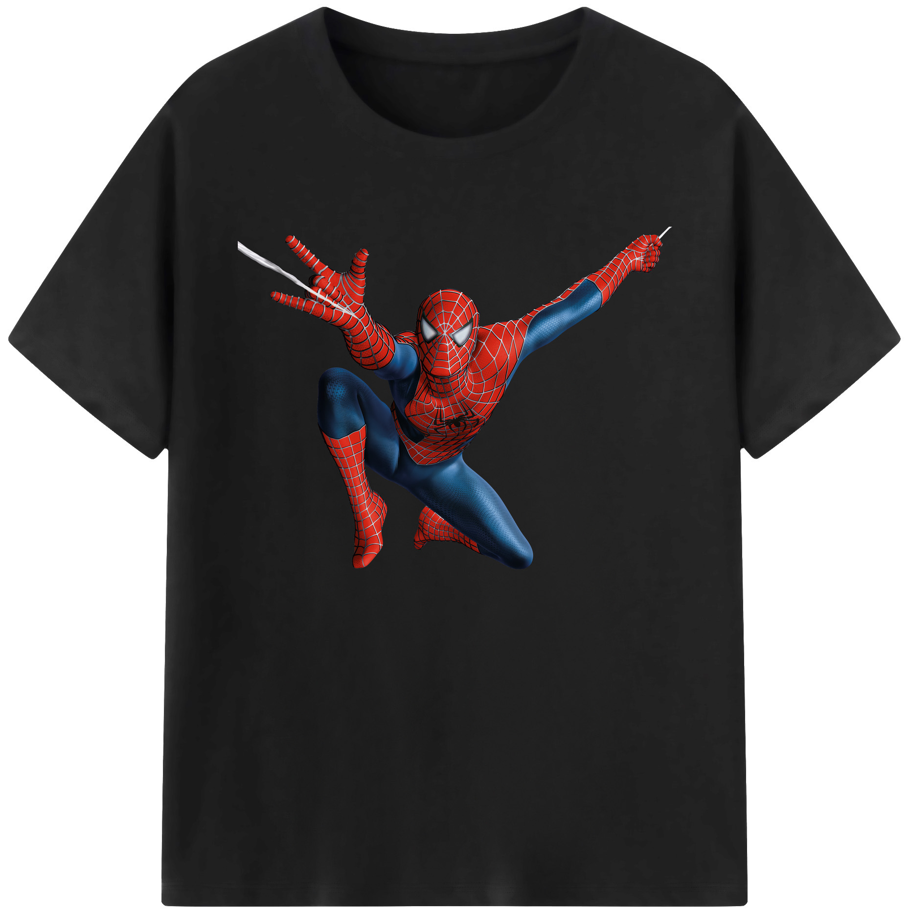 （画像用） Spider Man スパイダーマン 綿100％ メンズ半袖Tシャツ｜肌触りやわらか＆通気性