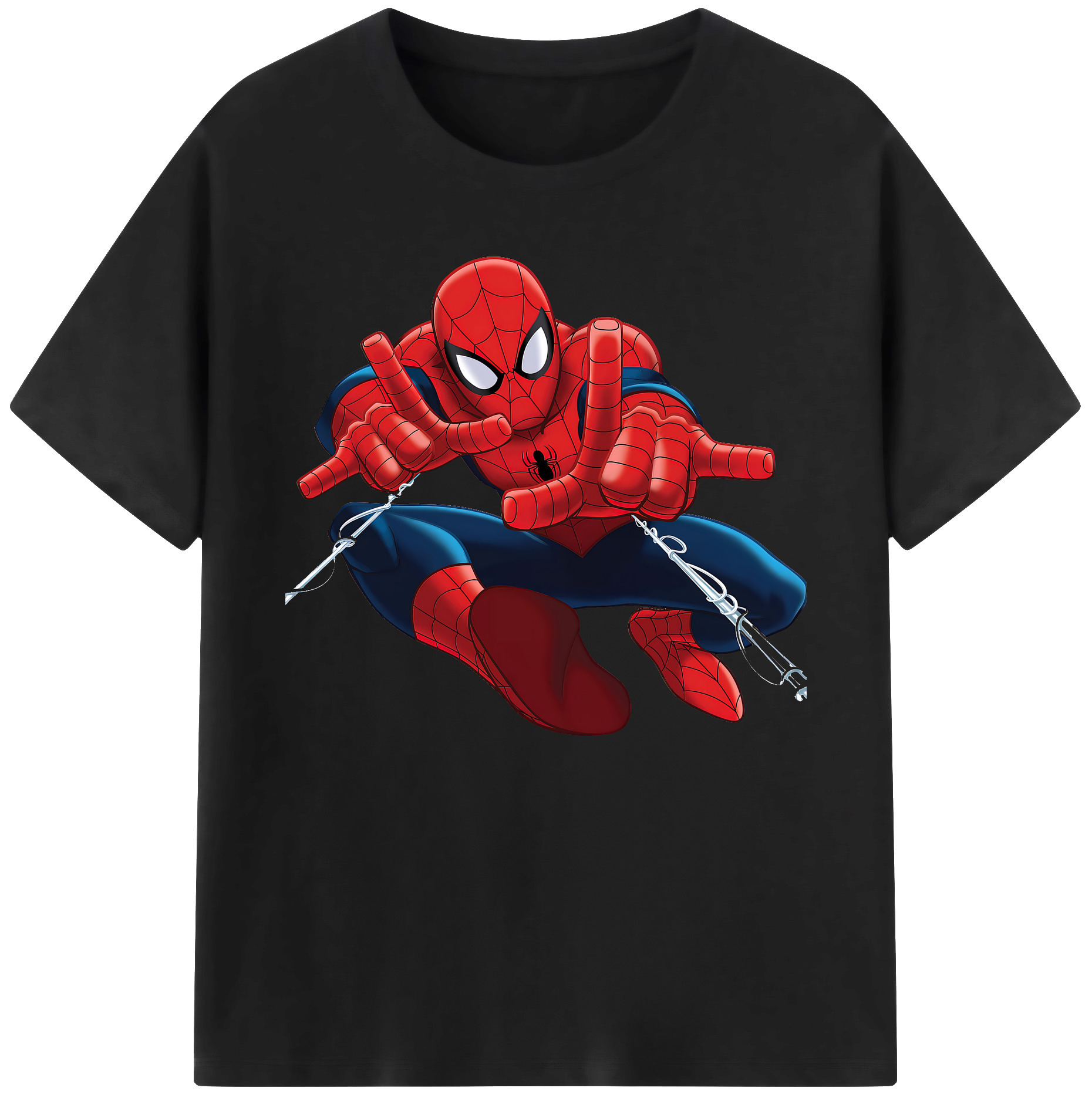 （画像用） Spider Man スパイダーマン 綿100％ メンズ半袖Tシャツ｜肌触りやわらか＆通気性
