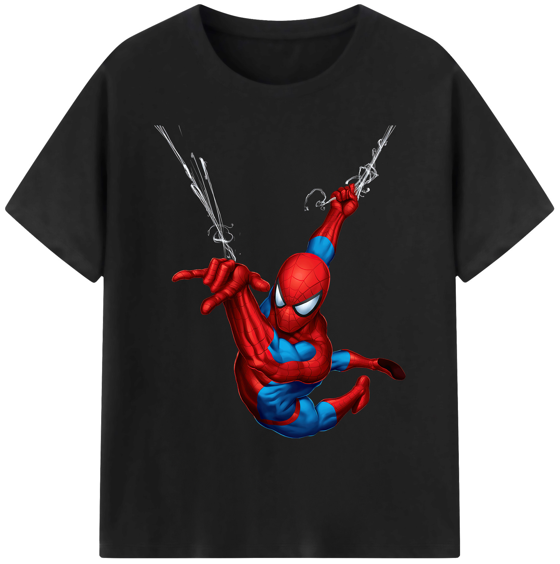 （画像用） Spider Man スパイダーマン 綿100％ メンズ半袖Tシャツ｜肌触りやわらか＆通気性