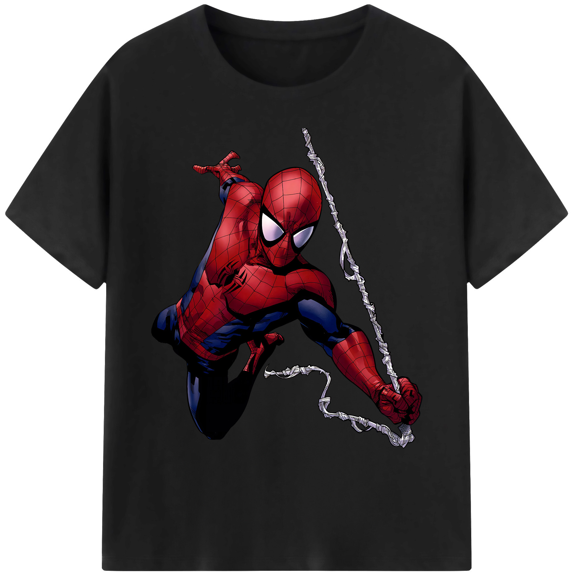 （画像用） Spider Man スパイダーマン 綿100％ メンズ半袖Tシャツ｜肌触りやわらか＆通気性