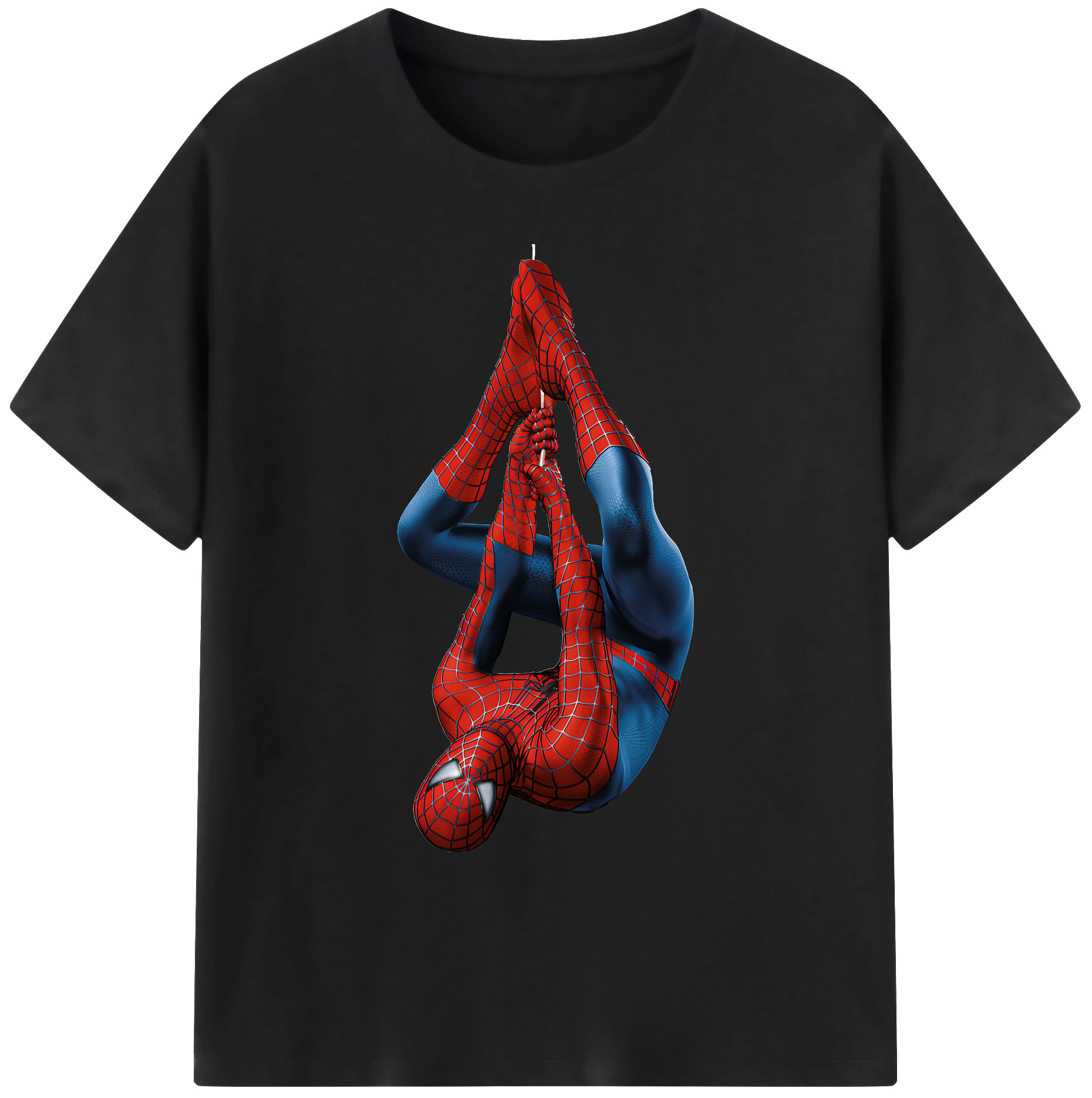 （画像用） Spider Man スパイダーマン 綿100％ メンズ半袖Tシャツ｜肌触りやわらか＆通気性