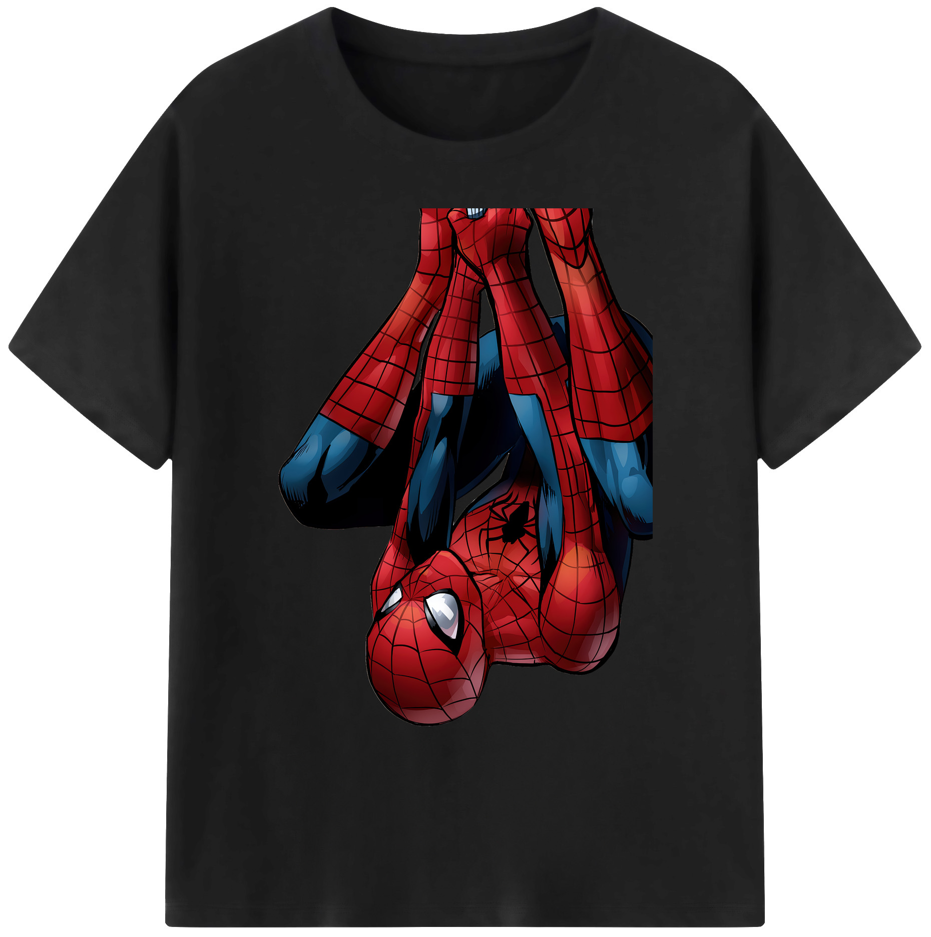 （画像用） Spider Man スパイダーマン 綿100％ メンズ半袖Tシャツ｜肌触りやわらか＆通気性
