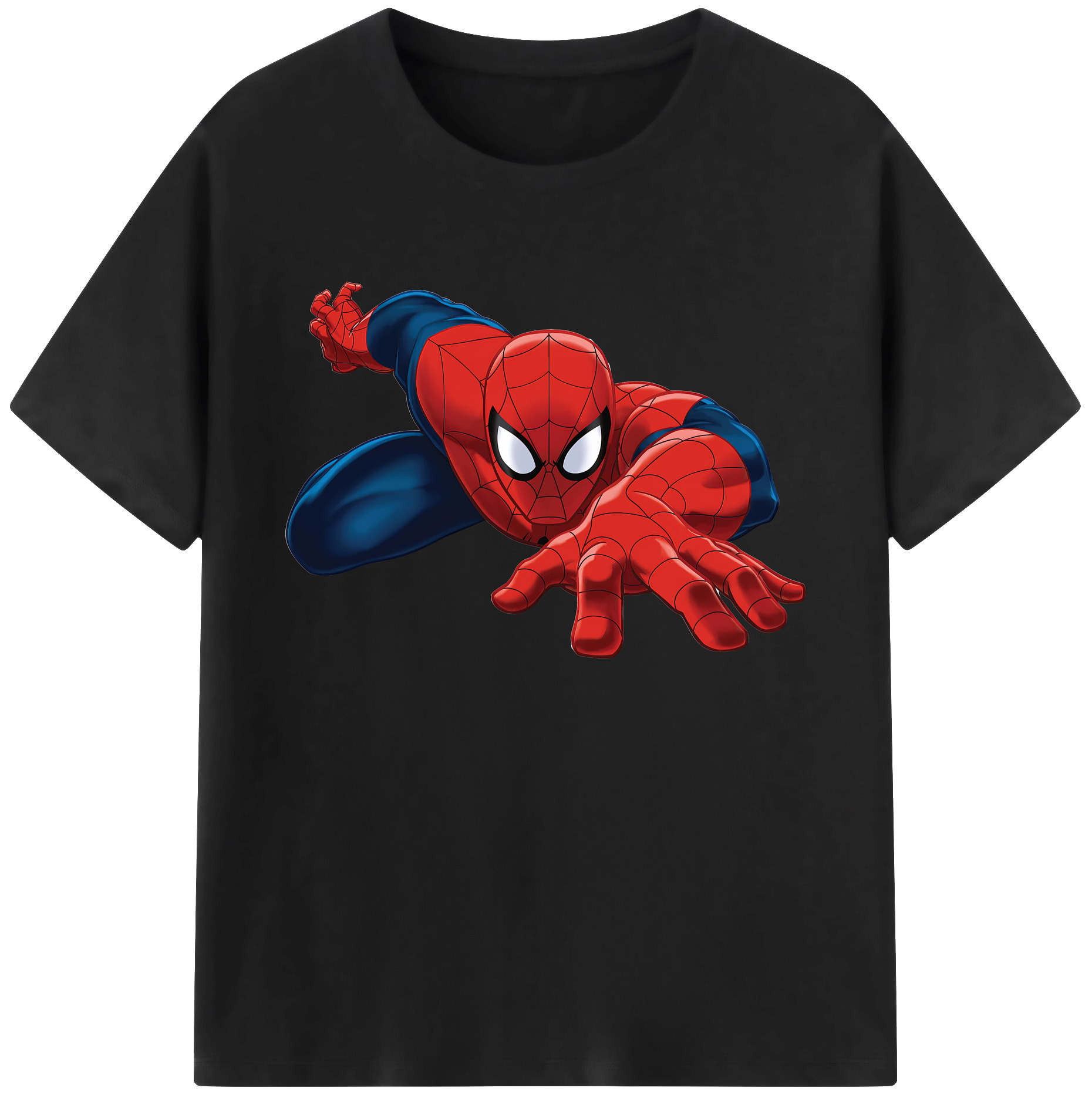（画像用） Spider Man スパイダーマン 綿100％ メンズ半袖Tシャツ｜肌触りやわらか＆通気性