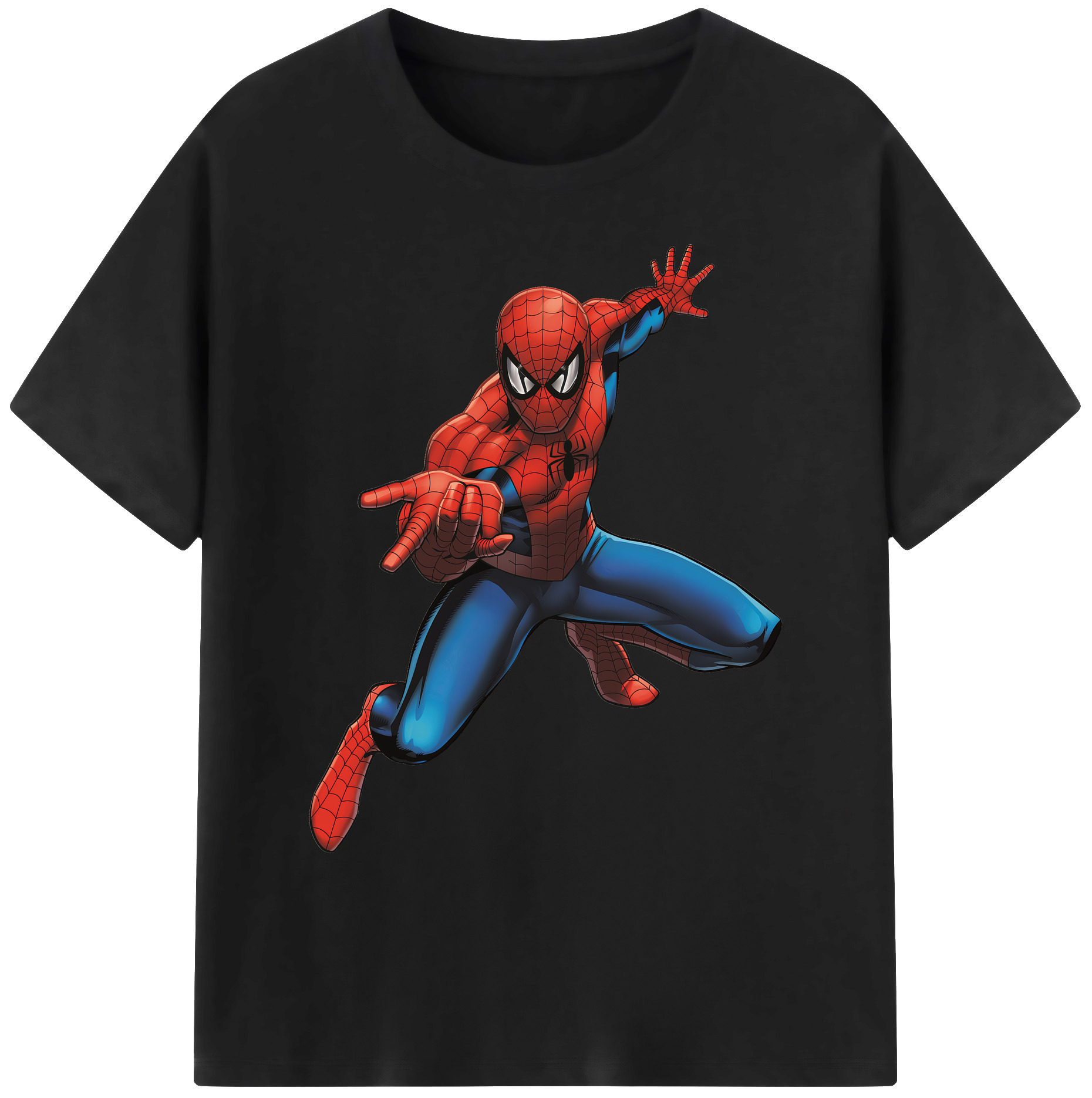 （画像用） Spider Man スパイダーマン 綿100％ メンズ半袖Tシャツ｜肌触りやわらか＆通気性