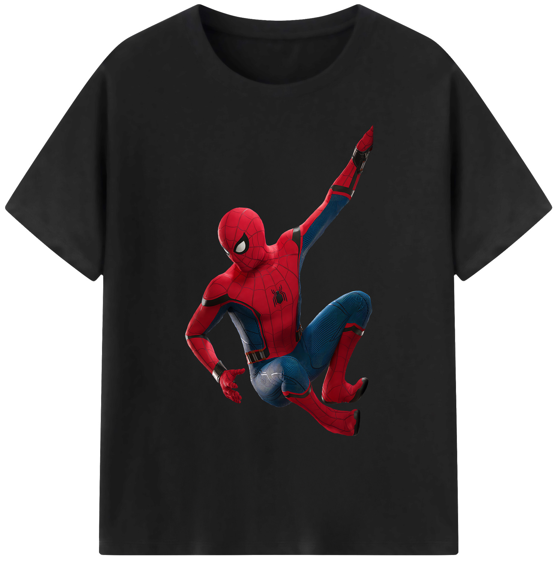 （画像用） Spider Man スパイダーマン 綿100％ メンズ半袖Tシャツ｜肌触りやわらか＆通気性
