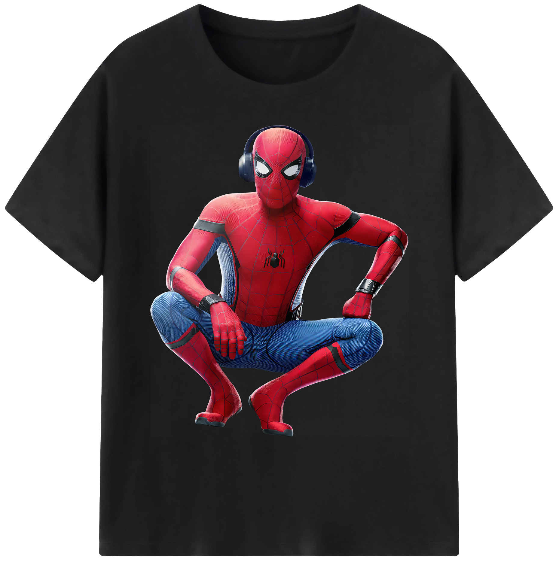 （画像用） Spider Man スパイダーマン 綿100％ メンズ半袖Tシャツ｜肌触りやわらか＆通気性