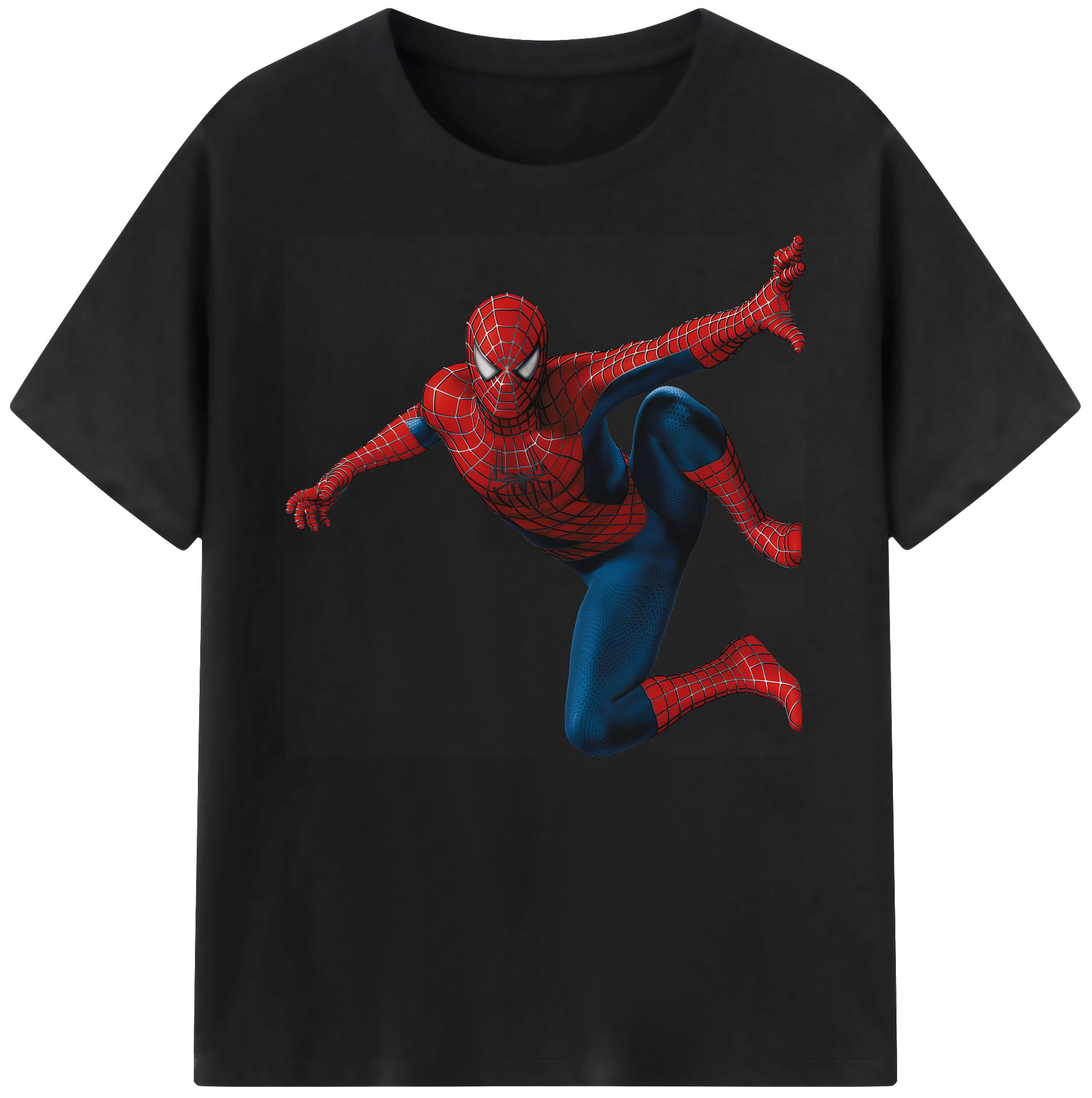 （画像用） Spider Man スパイダーマン 綿100％ メンズ半袖Tシャツ｜肌触りやわらか＆通気性