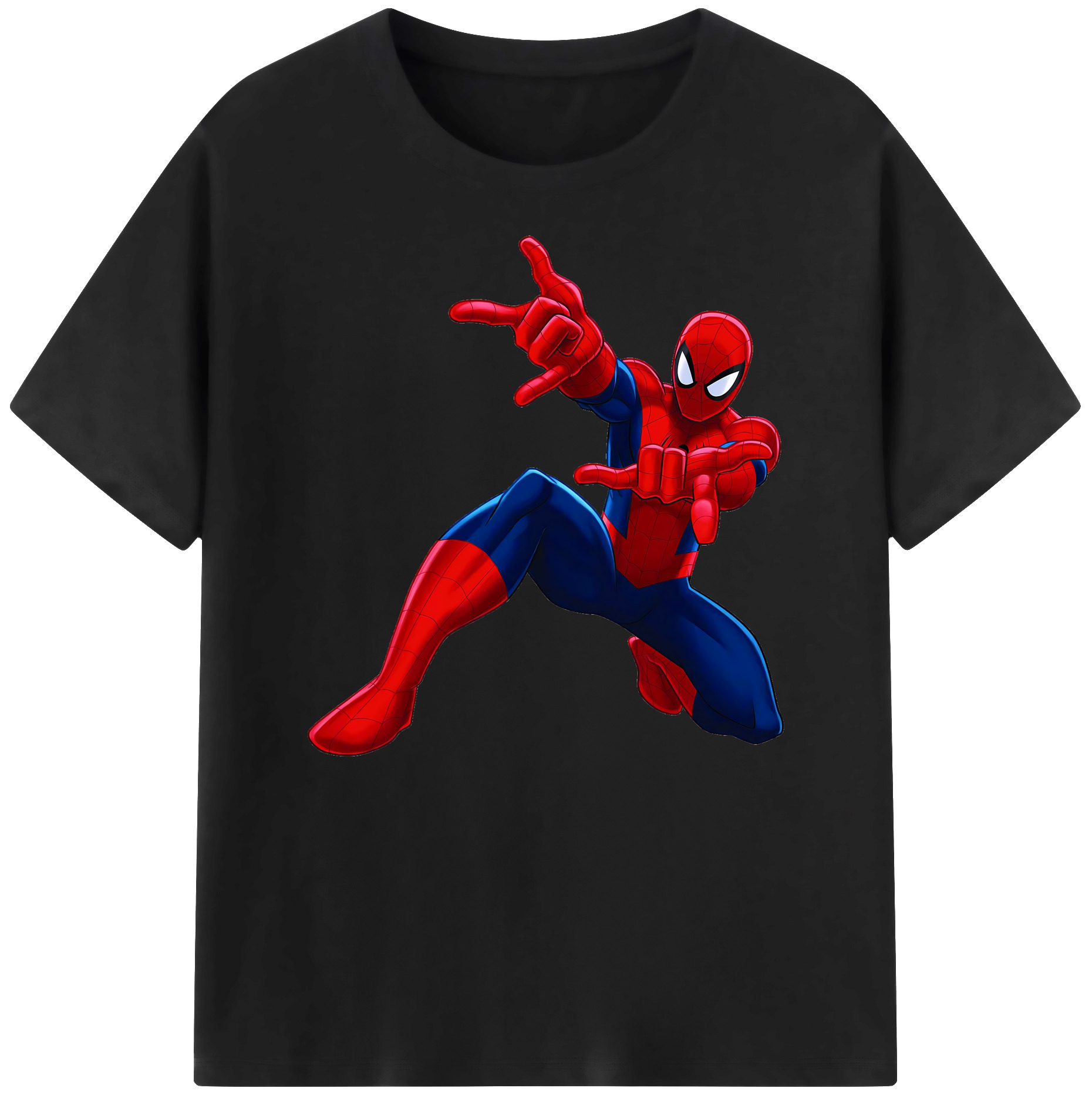 （画像用） Spider Man スパイダーマン 綿100％ メンズ半袖Tシャツ｜肌触りやわらか＆通気性