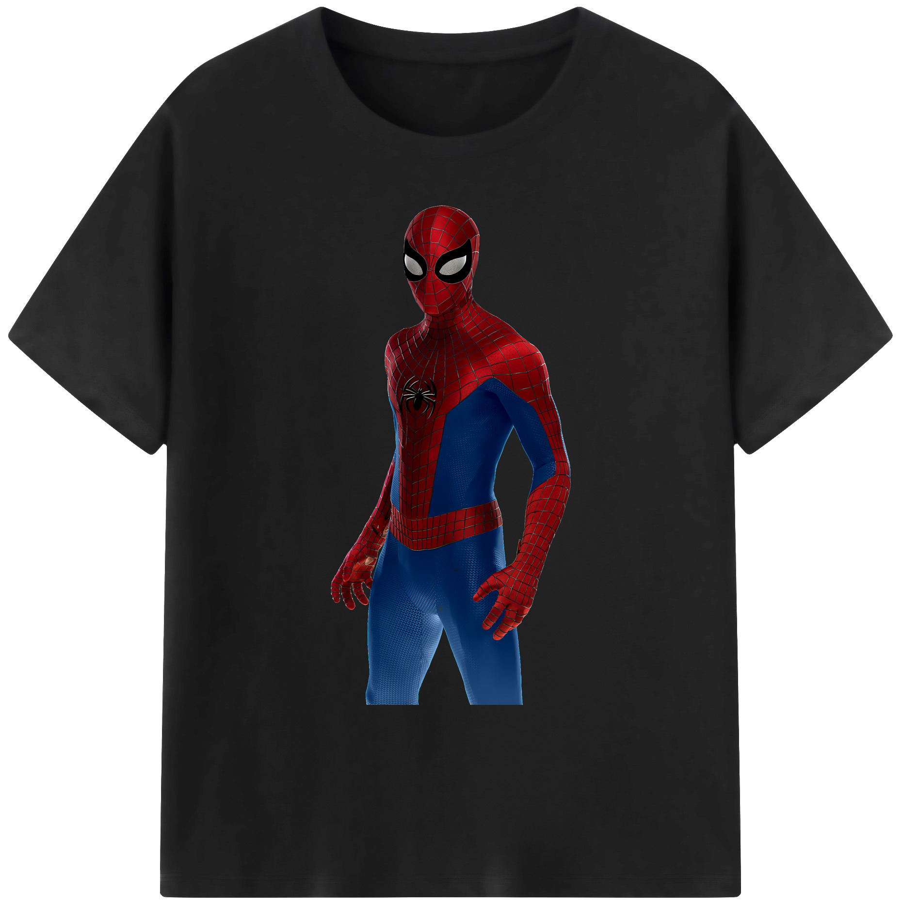 （画像用） Spider Man スパイダーマン 綿100％ メンズ半袖Tシャツ｜肌触りやわらか＆通気性