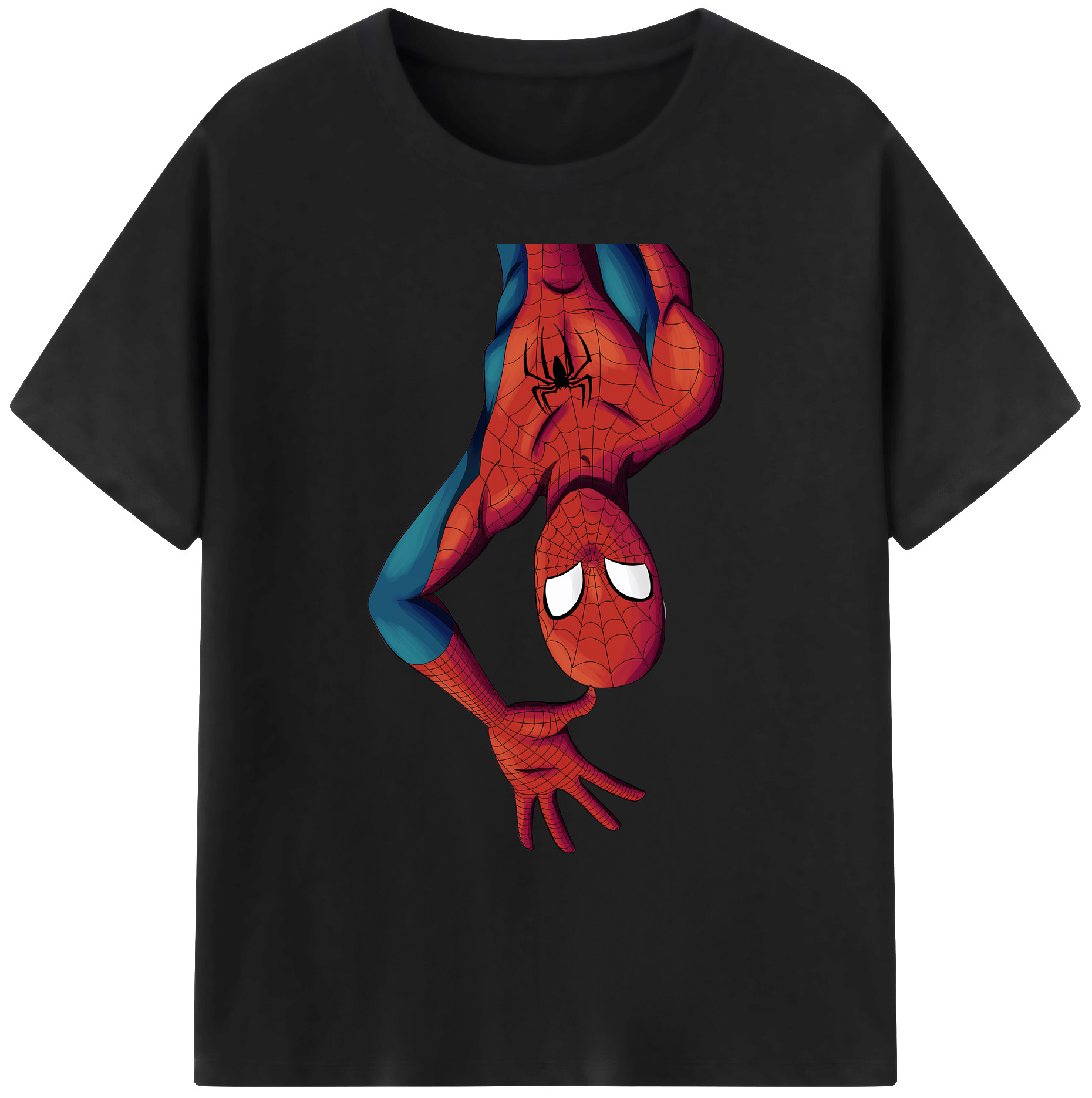 （画像用） Spider Man スパイダーマン 綿100％ メンズ半袖Tシャツ｜肌触りやわらか＆通気性